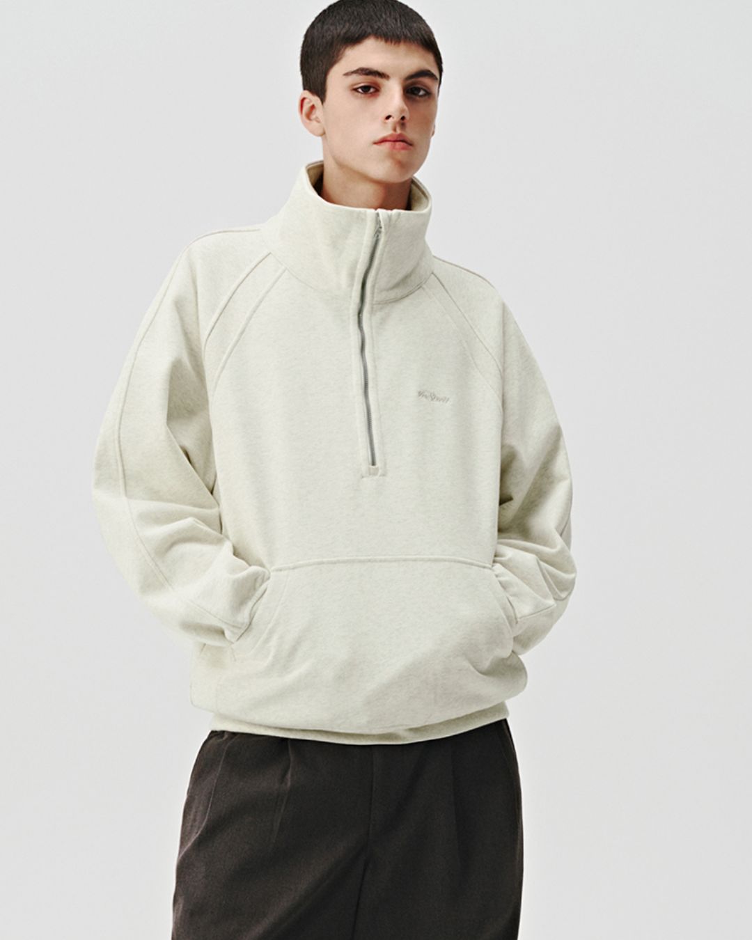 Half Zip Neck Sweat　SW069