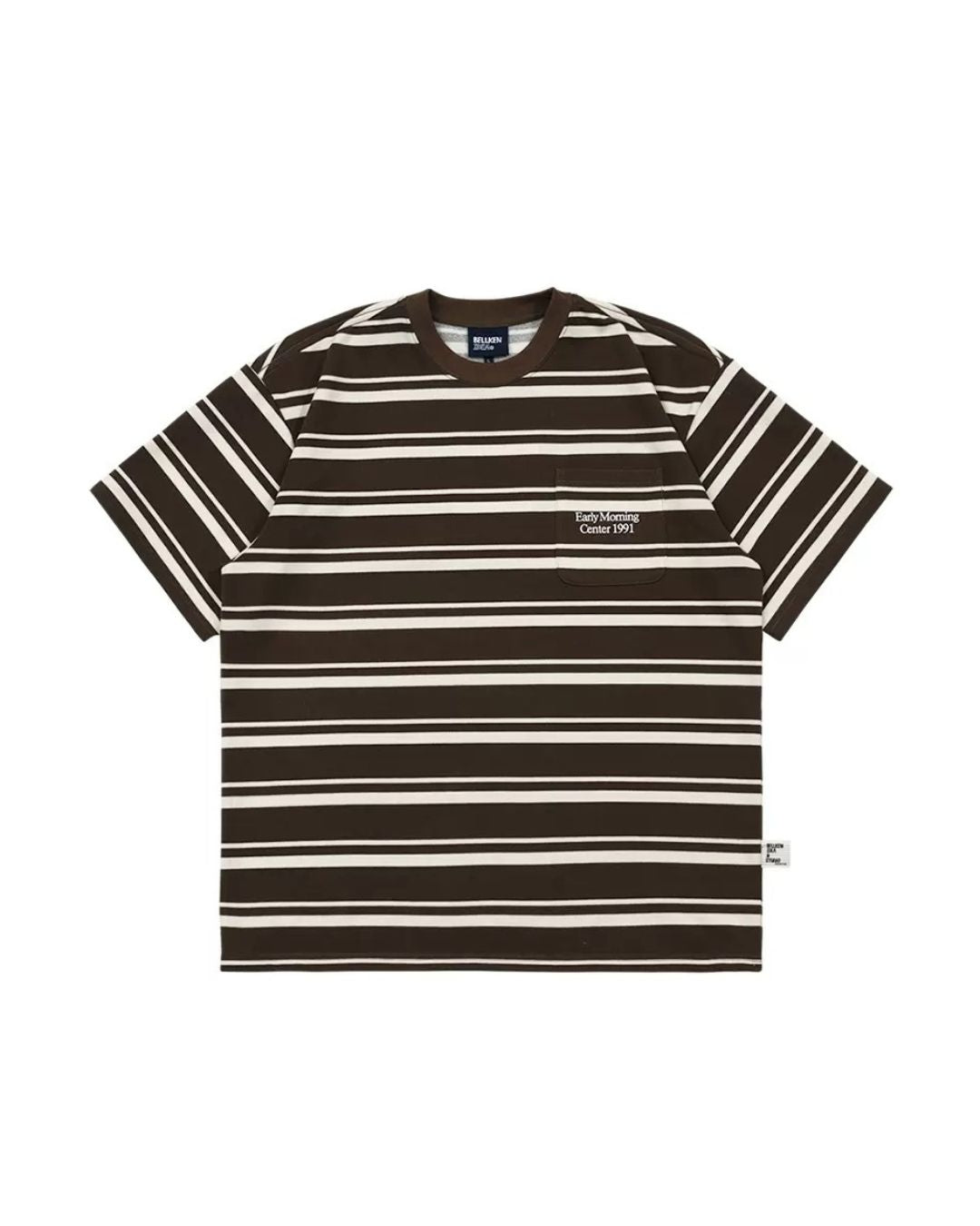 Seaside Retro Border T-shirt　ST076