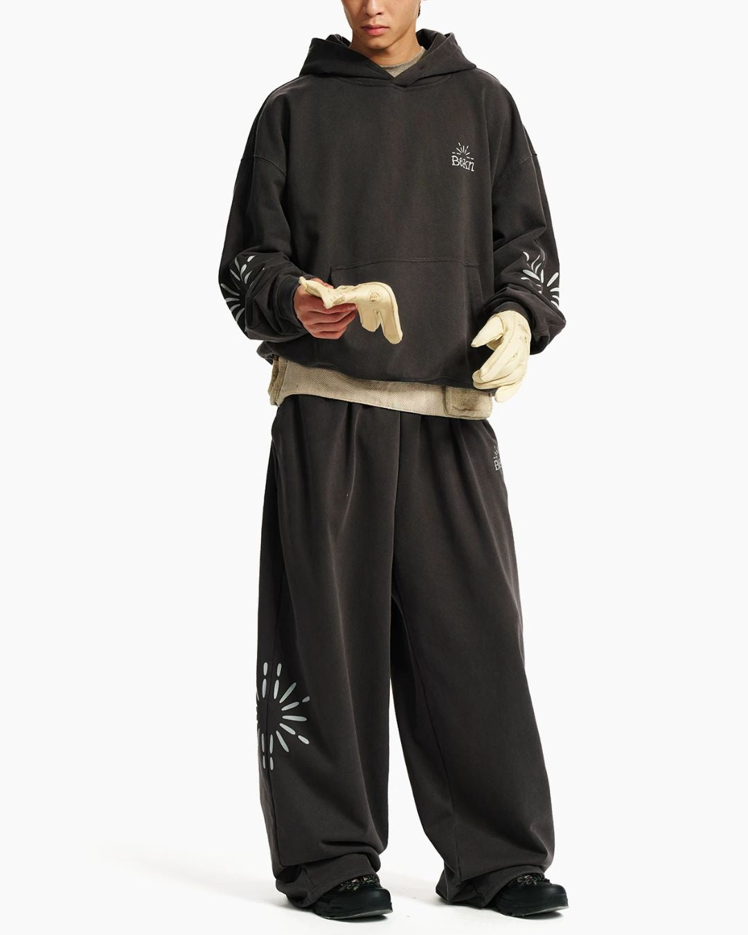 Washed Sunburst Sweat Pants　TP031
