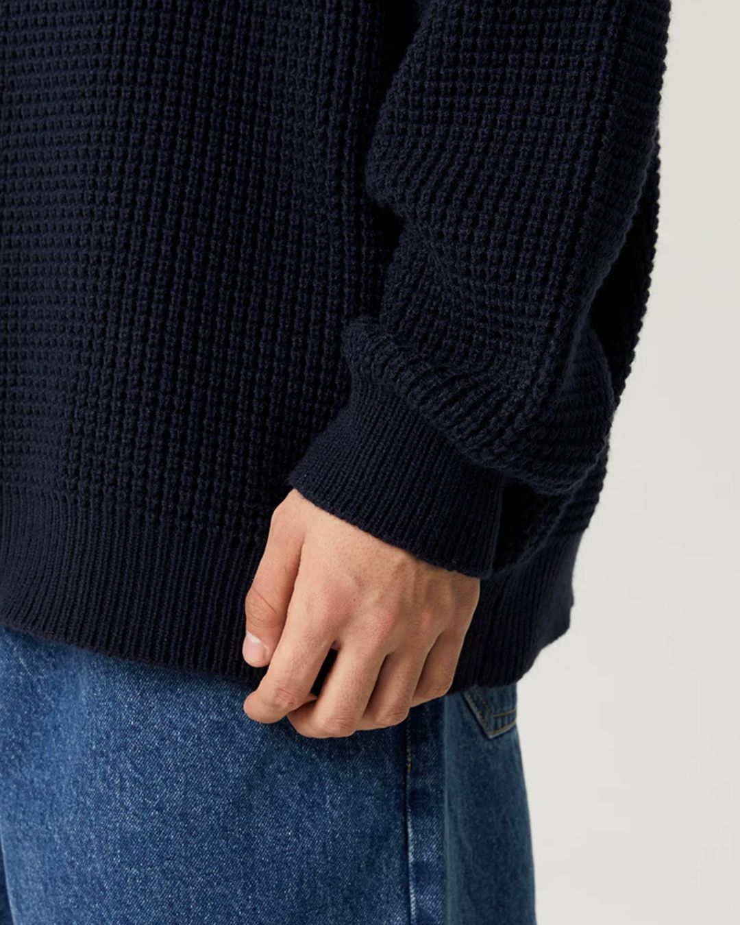 Waffle Crewneck Knit　KN057