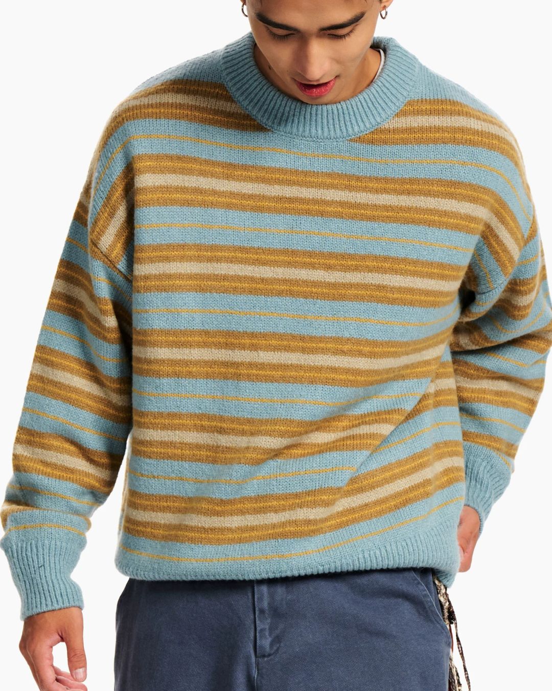 Retro Stripe Crewneck Knit　KN060