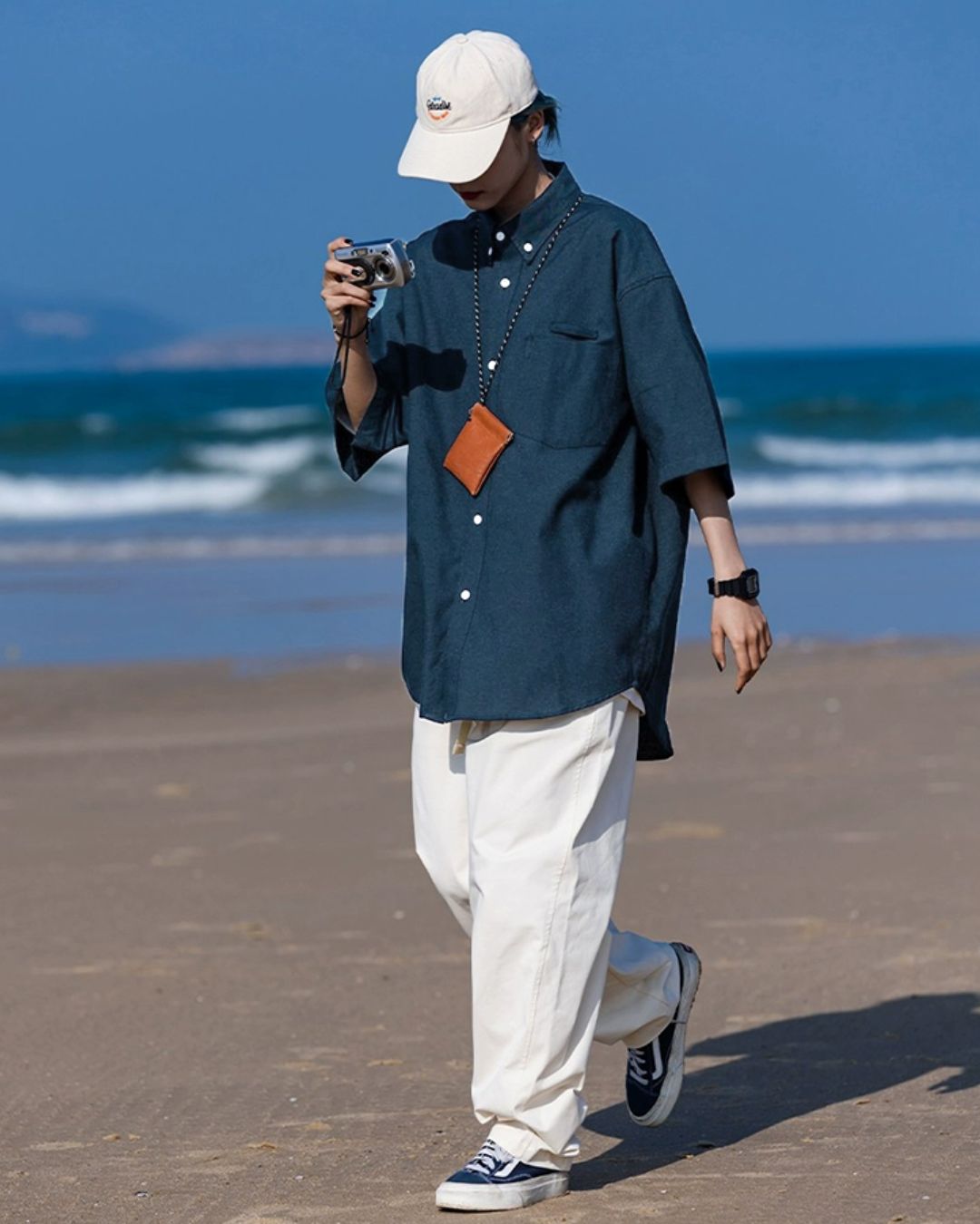 Button-Down Short Sleeve Shirt　SS013