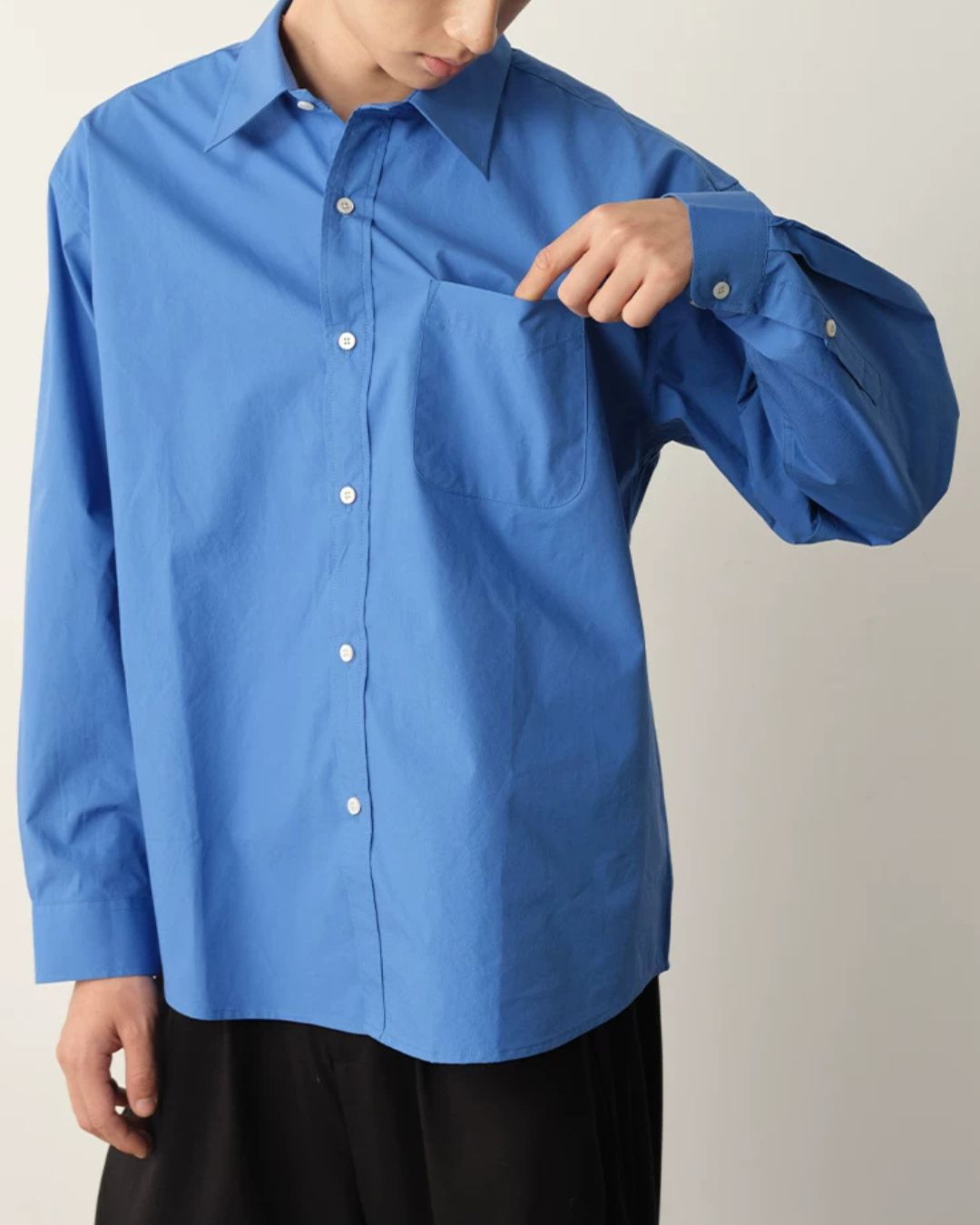Cotton Loose-Fit Shirt　LS108