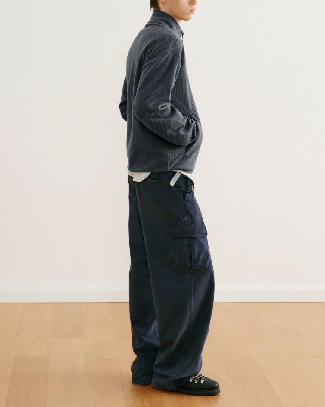 Wave Textured Fleece Jacket　JK266