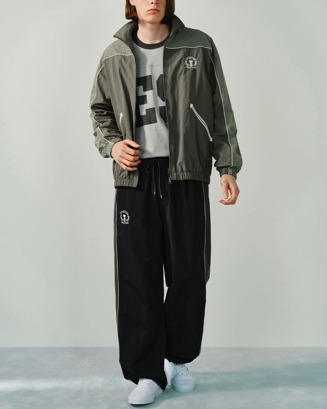 Side Line Wide Sports Pants　WP074