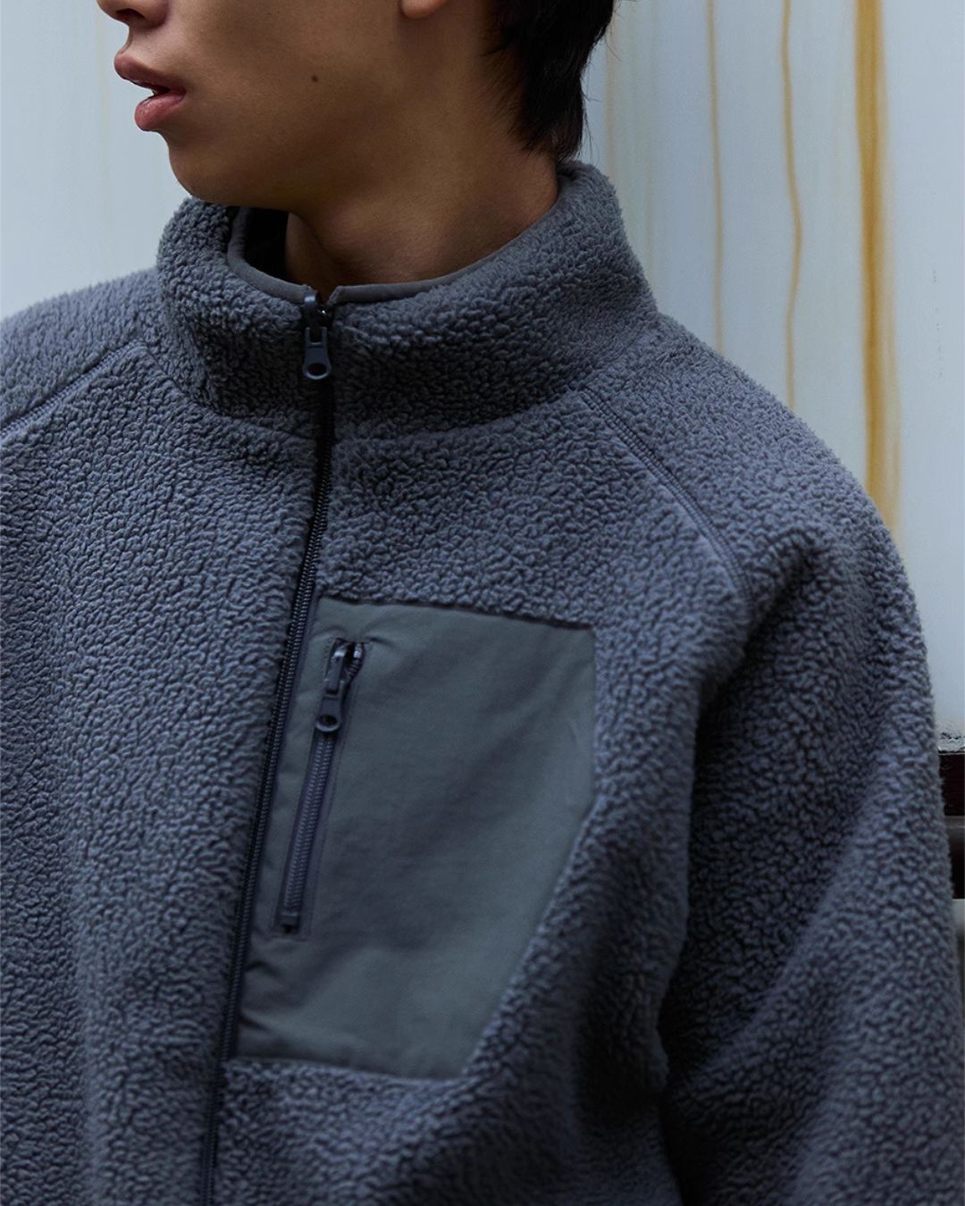 【予約商品】Stand Collar Fleece Jacket　JK198