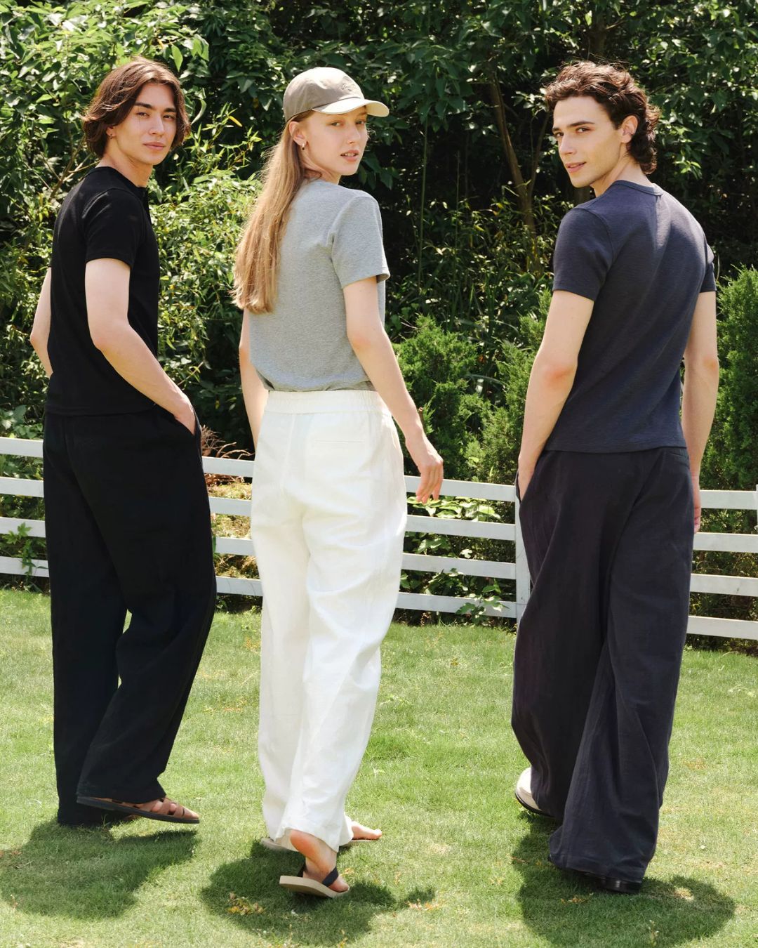 Henley-Neck Slub T-Shirt　ST219