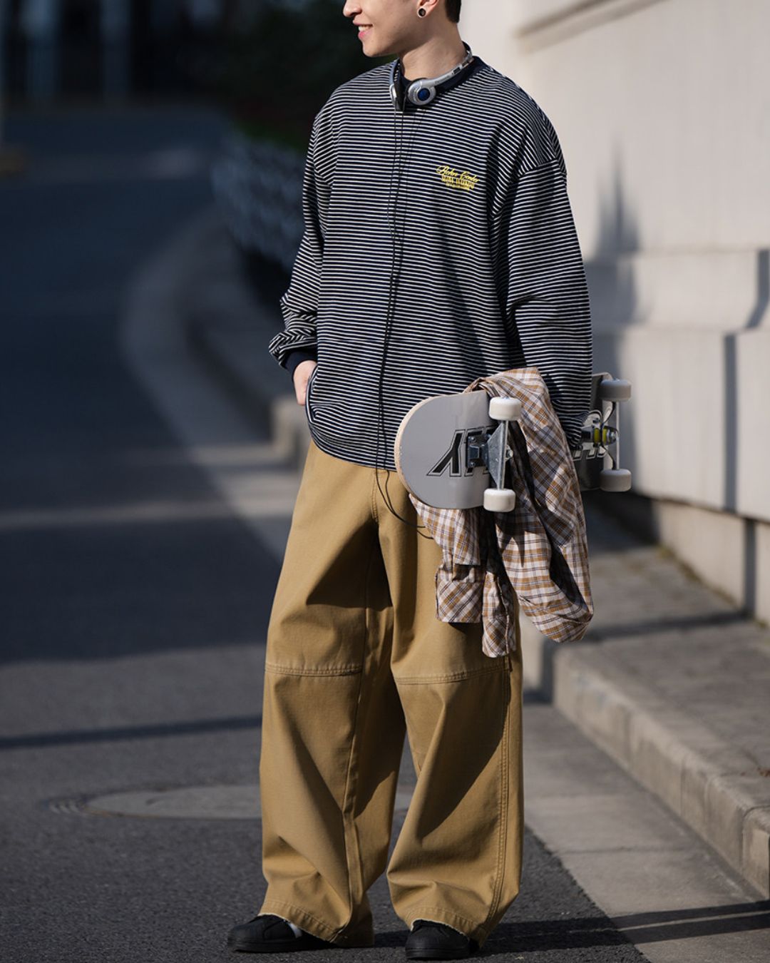 【10日以内お届け】Classic Print Border T-shirt　LT083