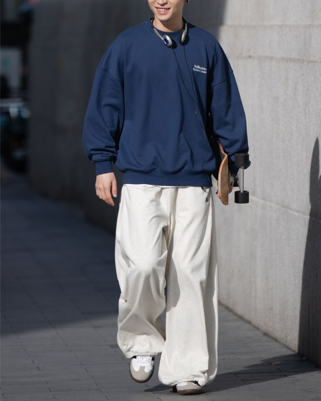 Wide Drape Sweat Pants　WP069