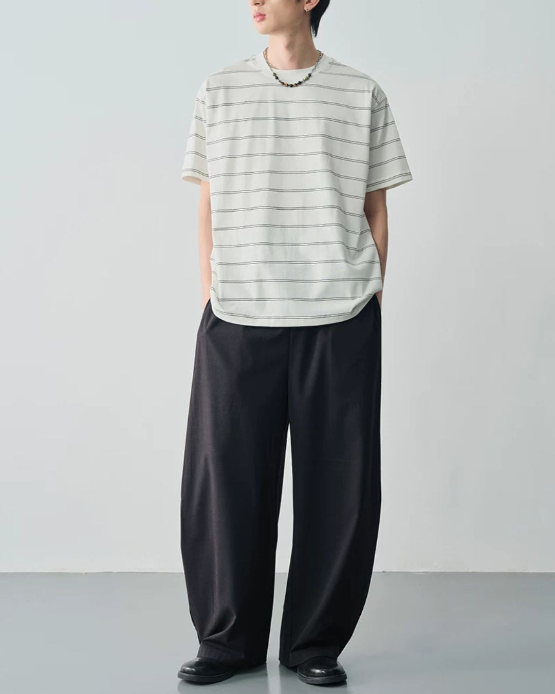 Linen Blended Drape Pants　WP105