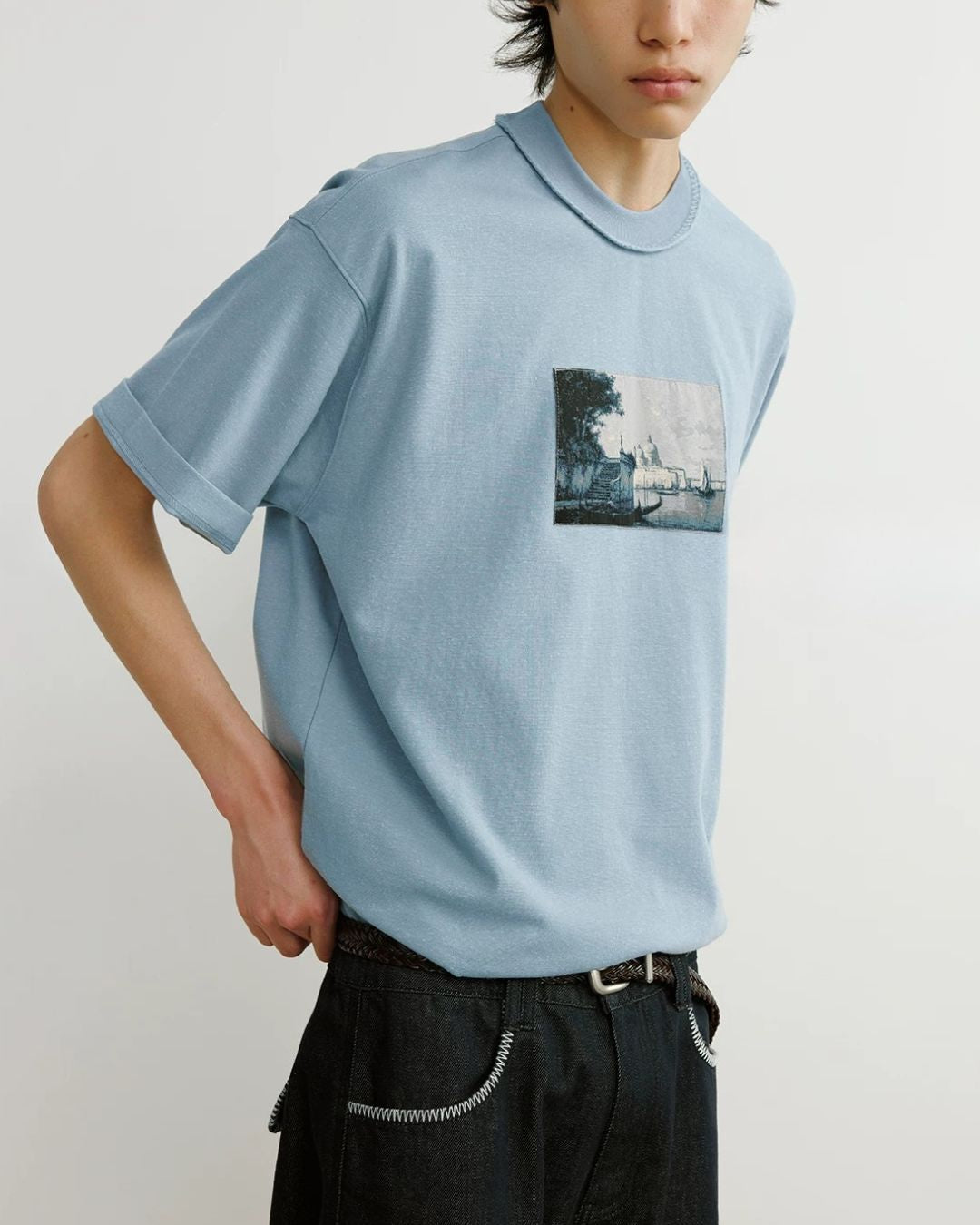 Landscape Painting T-shirt　ST197
