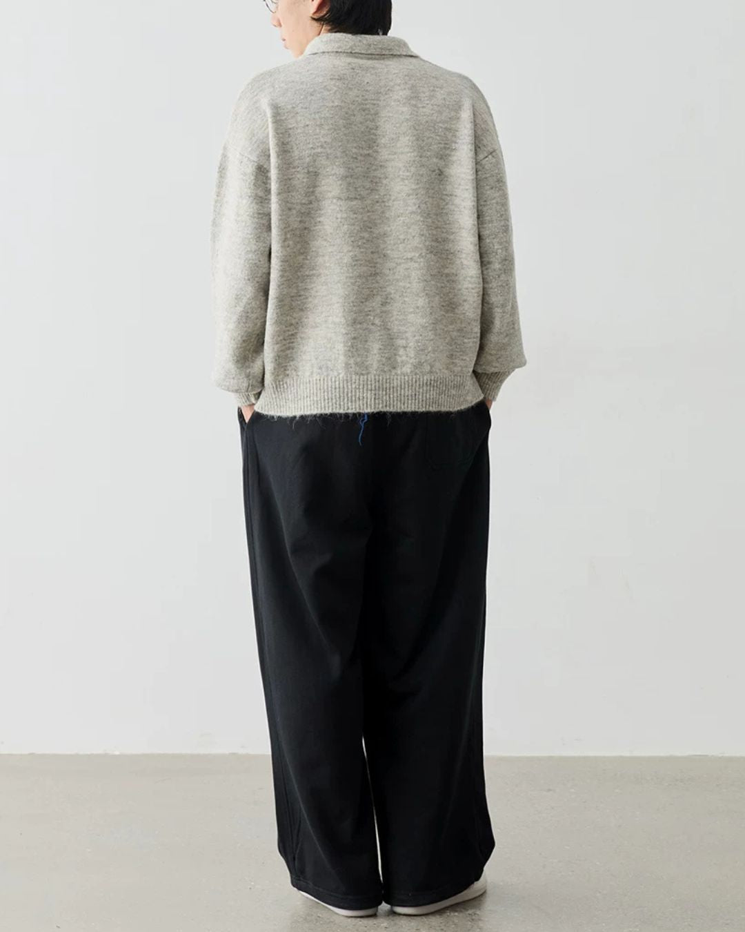 Alpaca Blend Polo Knit　KN058