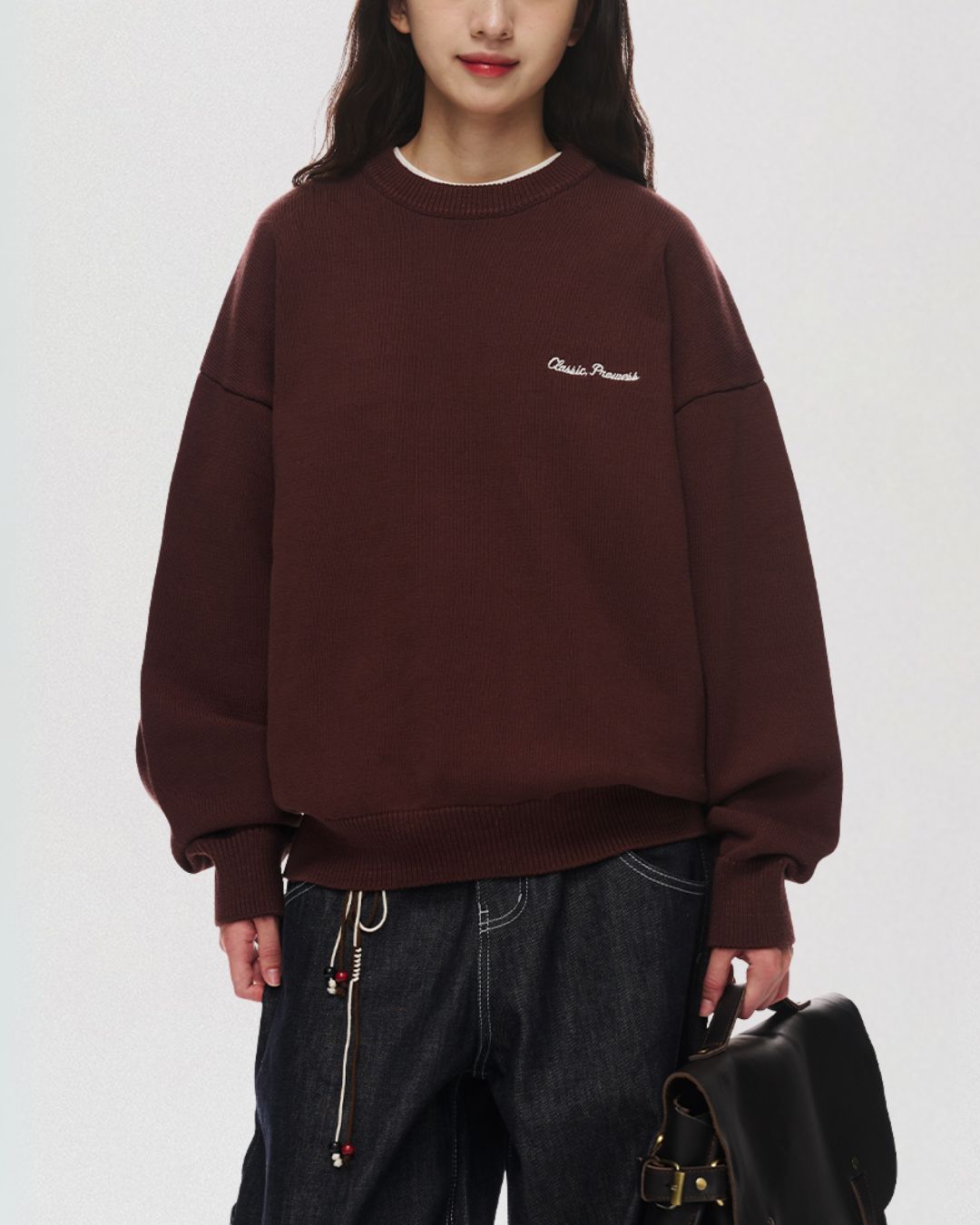 Jacquard Logo Sweater　KN050