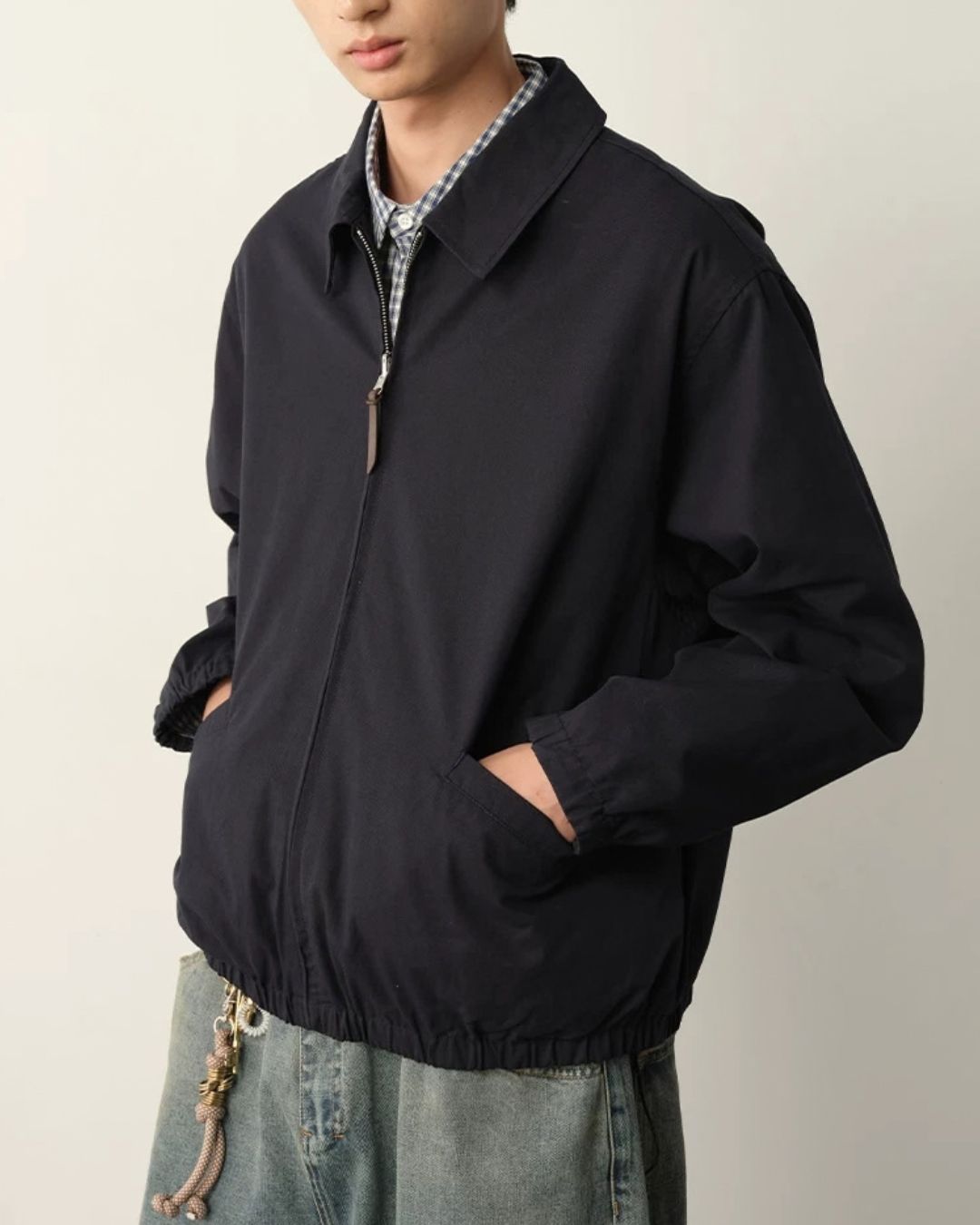 Reversible Check Zip Jacket　JK259