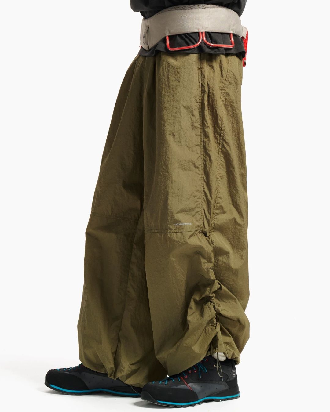 Nylon Shirred Wide Pants　WP117