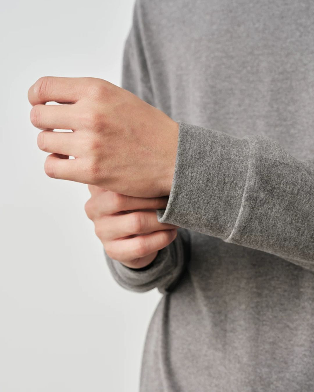 Mock Neck Long Sleeve T-Shirt　LT096