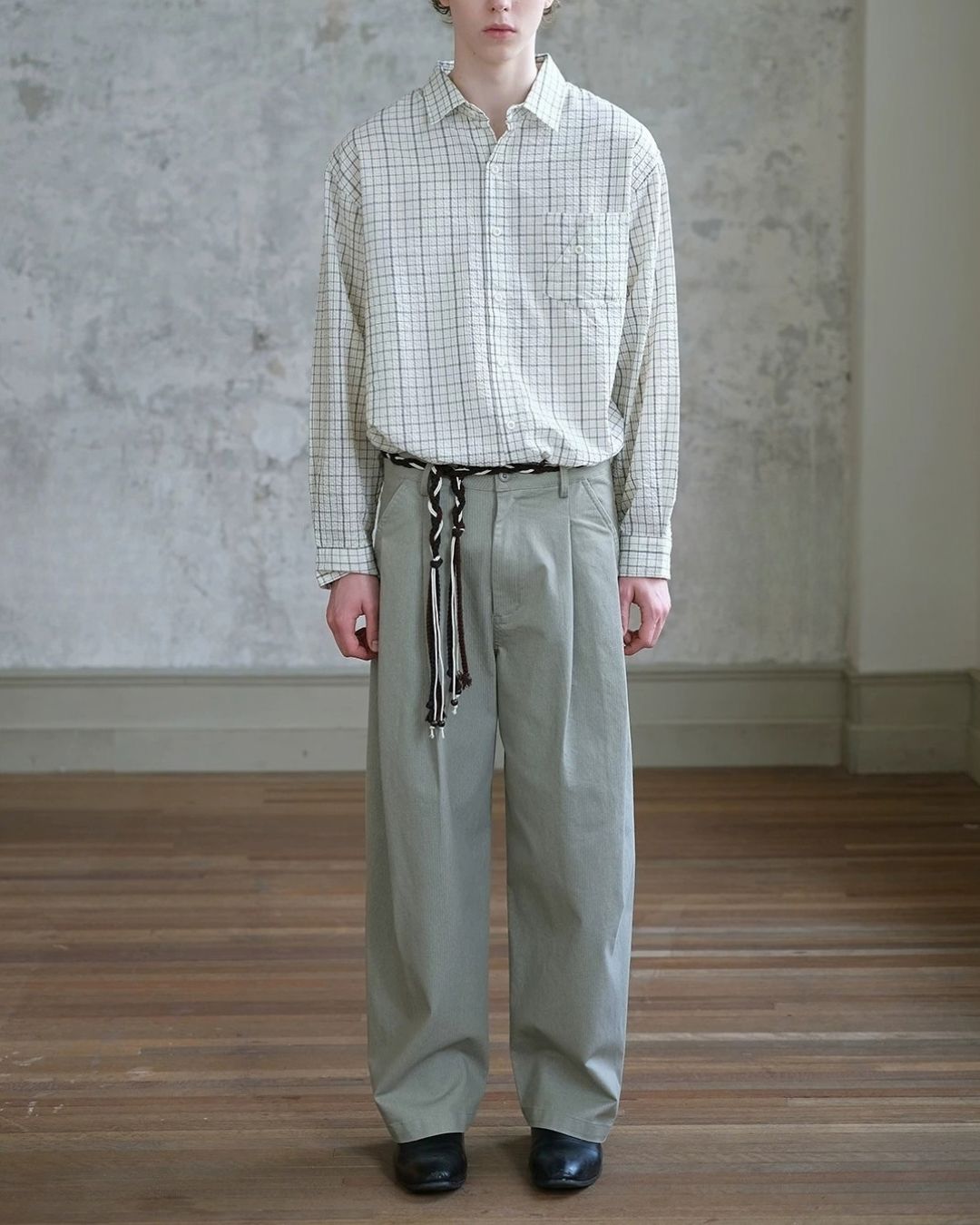 Relaxed Tuck Wide Pants　WP121