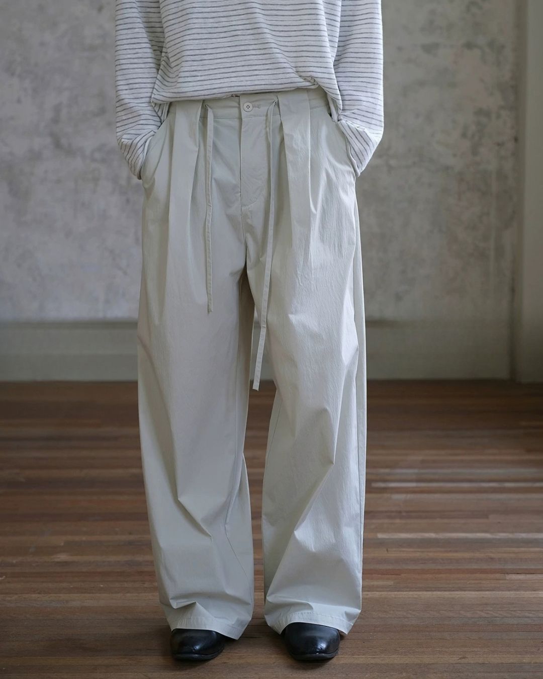 Casual Tuck Wide Pants　WP122