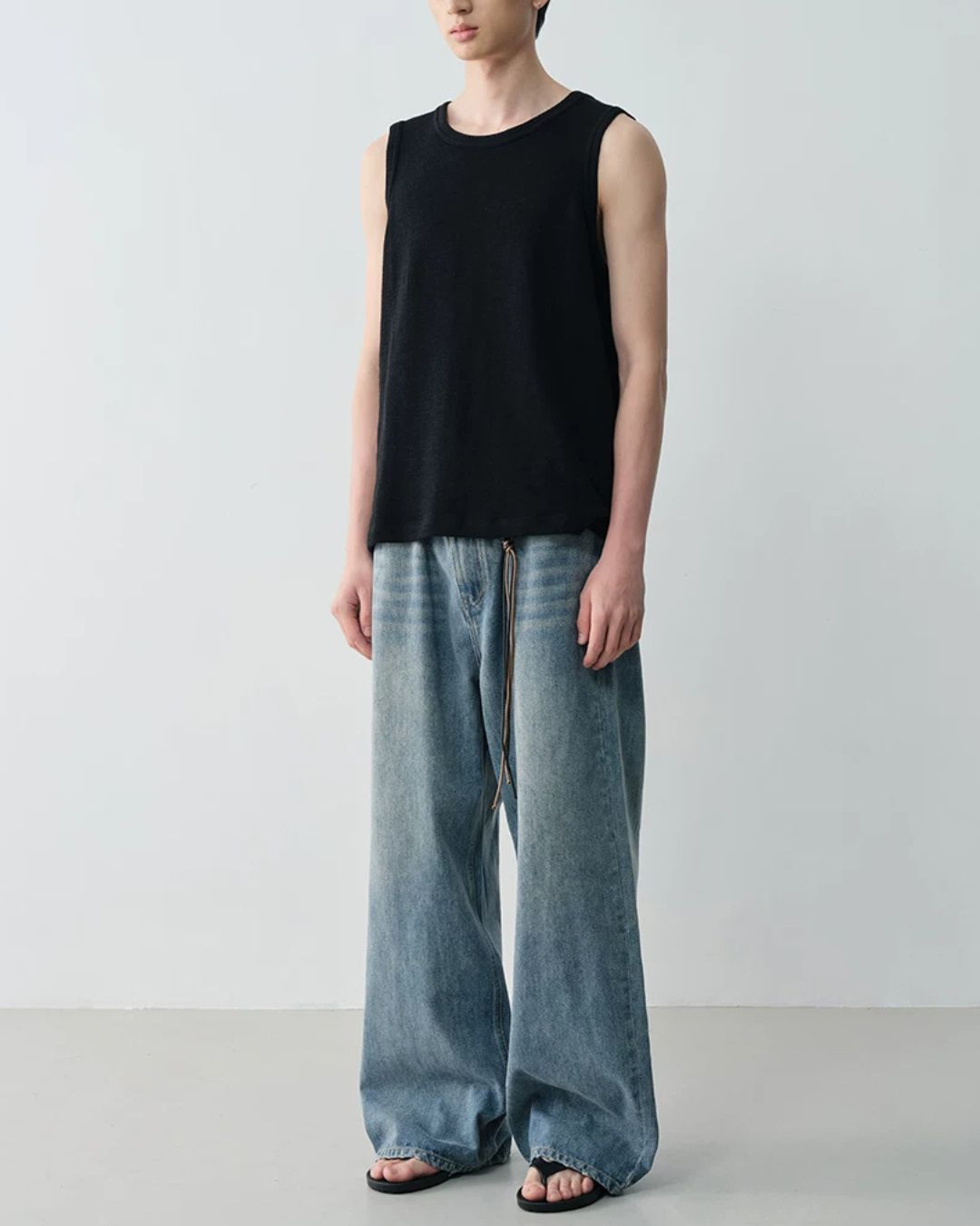 Vintage Washed Wide Jeans　DP061