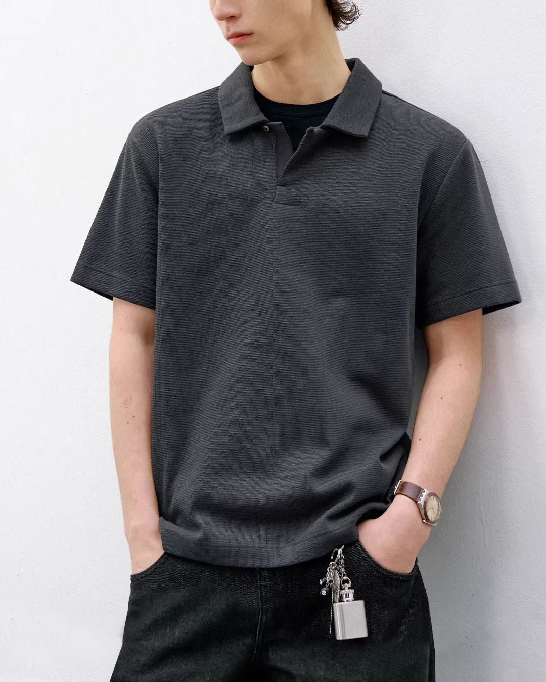 Seagull Collar Polo Shirt　SS077