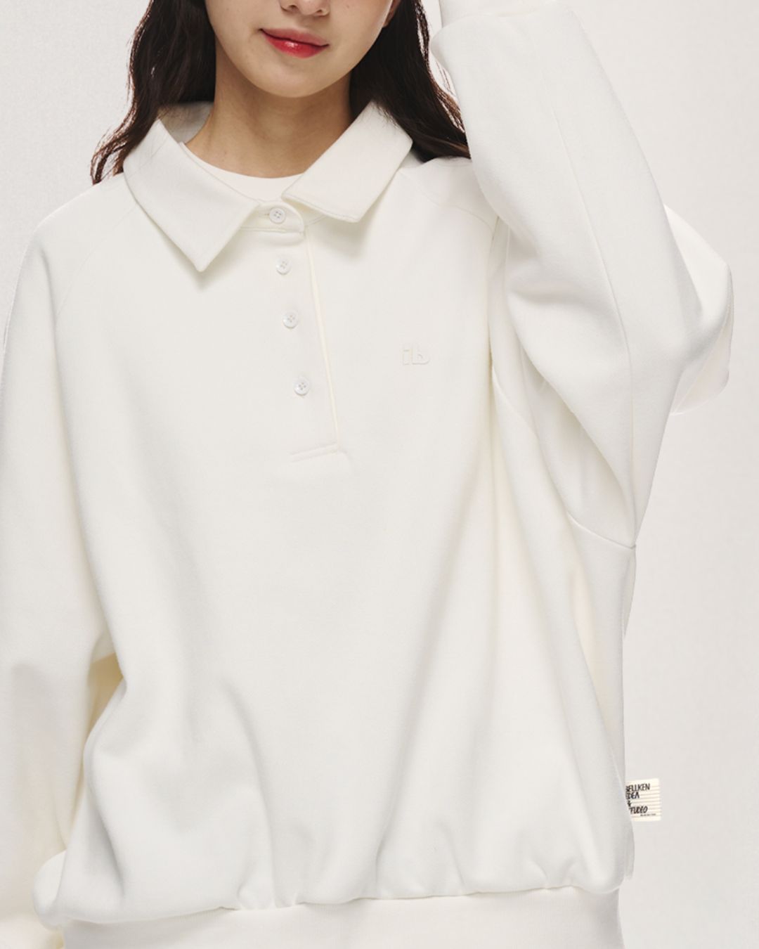 Relaxed Polo Sweatshirt　LS098