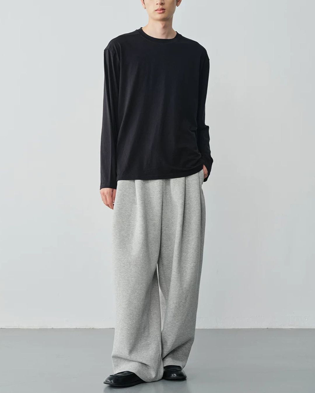 Wool Blend Long Sleeve T-Shirt　LT092