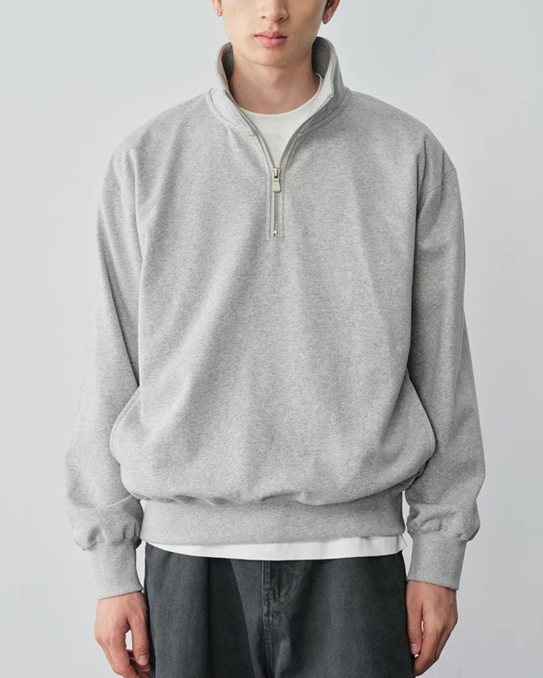 Relaxed Half Zip Sweat　SW098