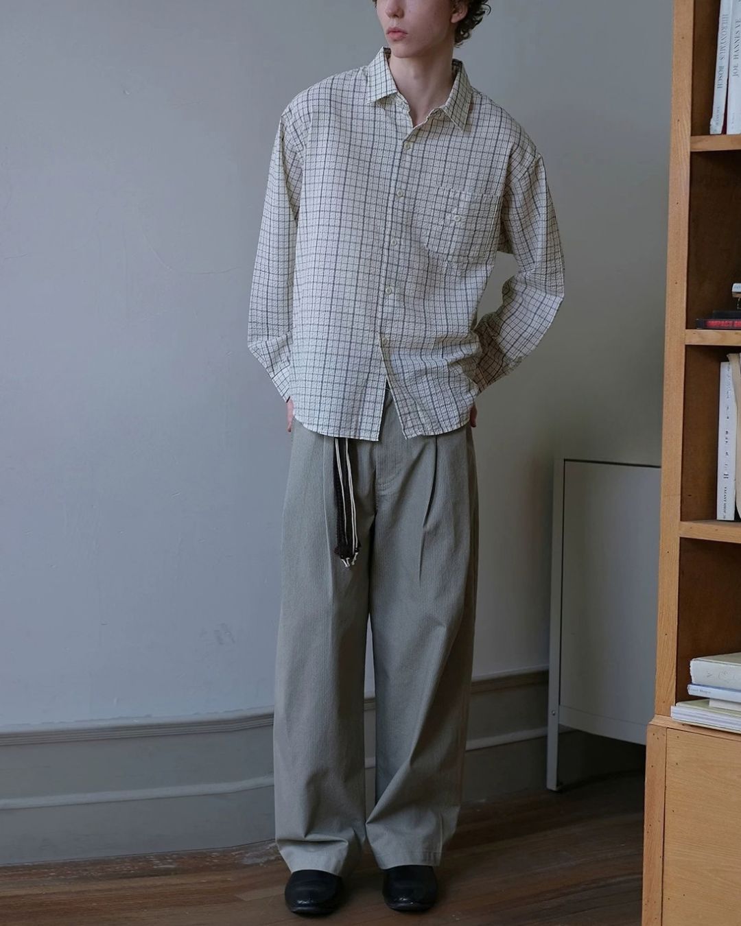 Textured Check Shirt　LS113