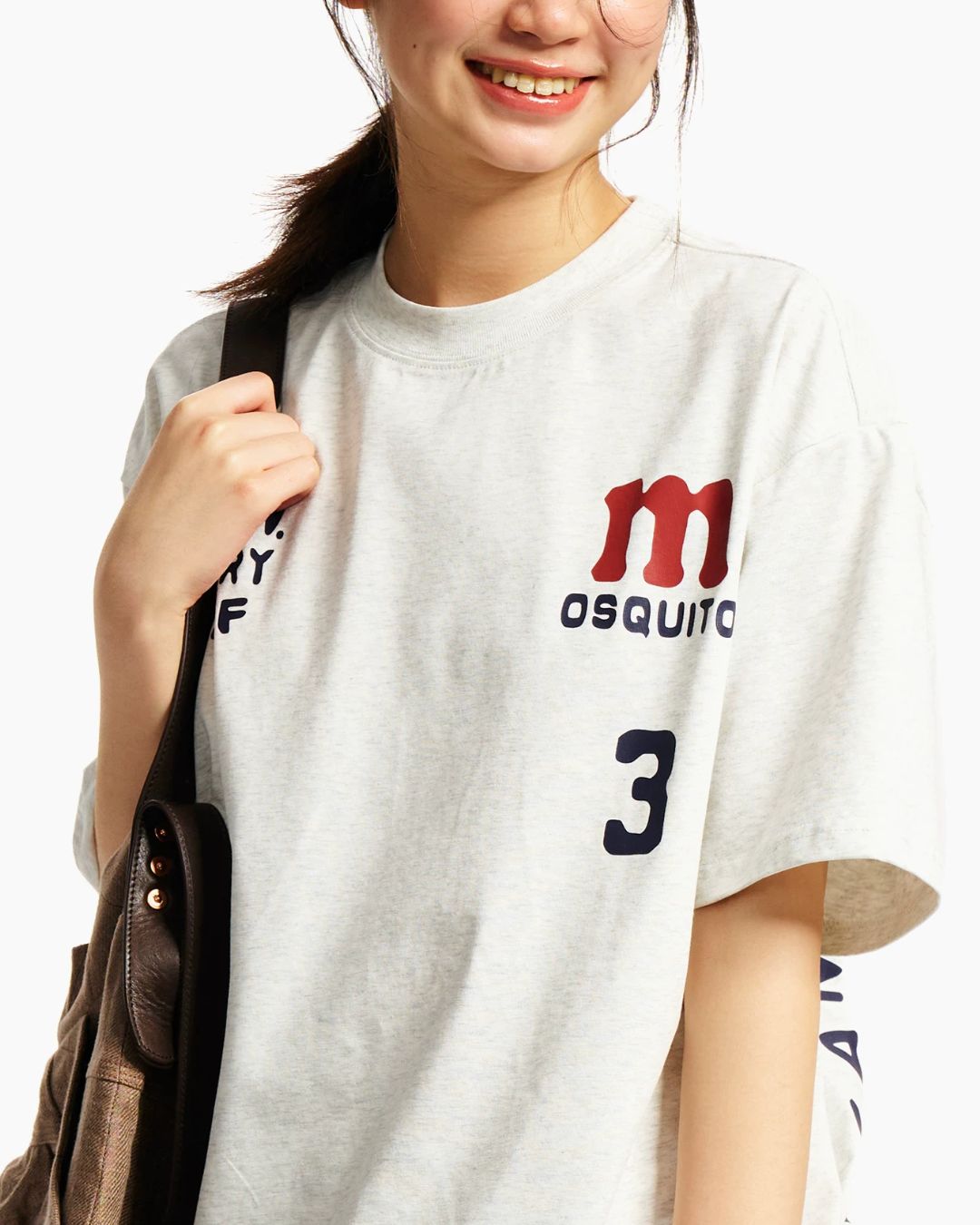 Arch Logo Print T-Shirt　ST213