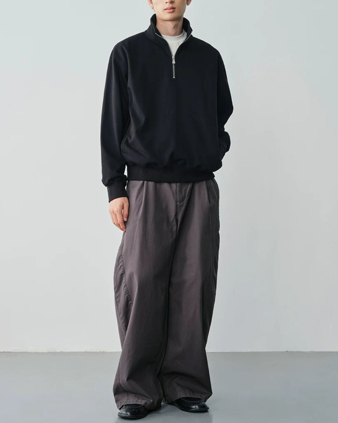 Structured Panel Wide Pants　WP115