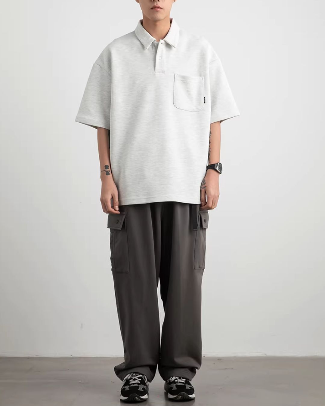 【10日以内お届け】Heavy Weight Basic Polo Shirt　SS078