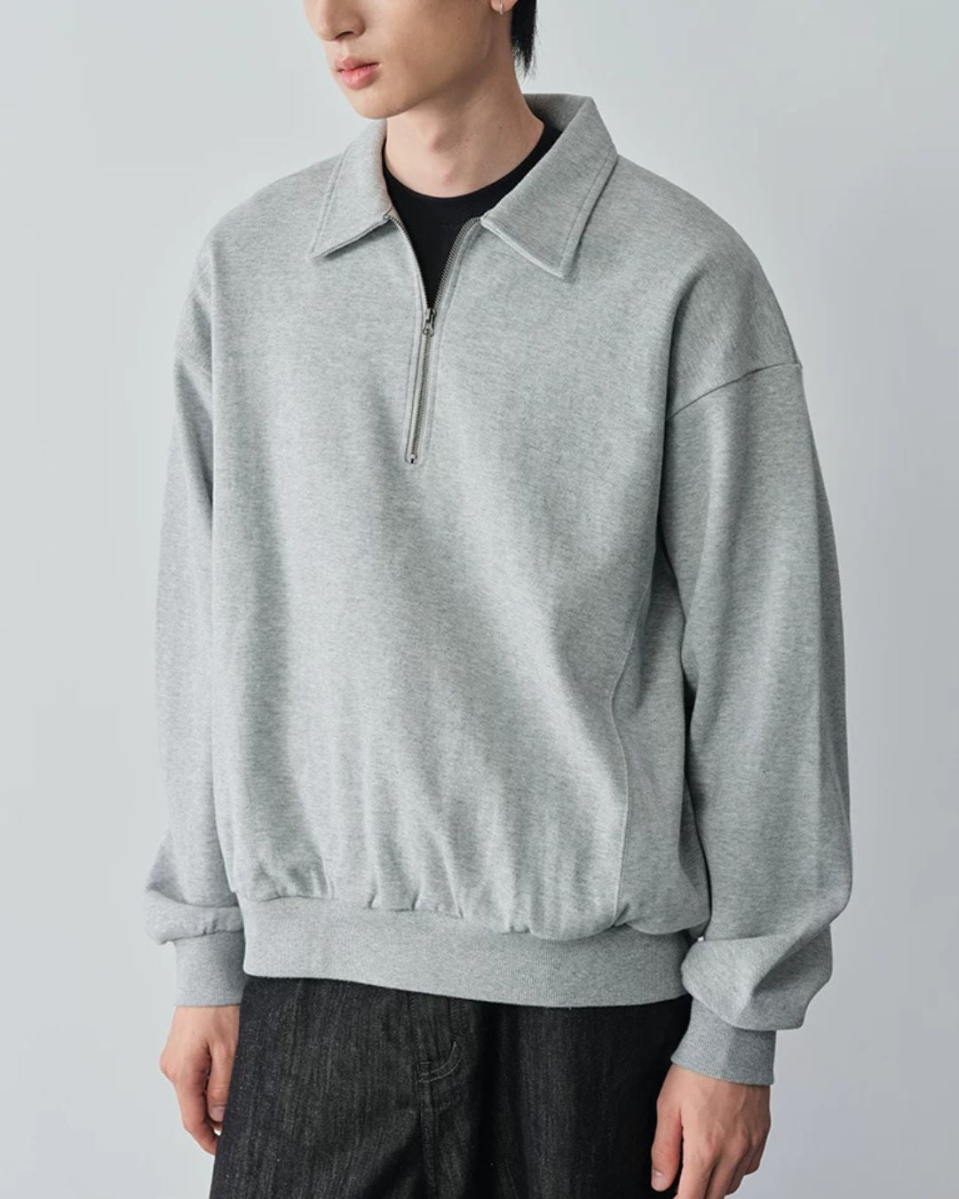Half-zip Polo Sweatshirt　SW097