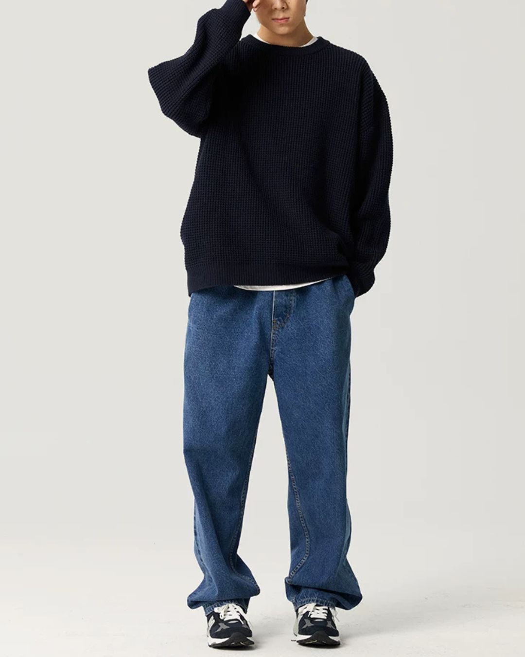 Waffle Crewneck Knit　KN057