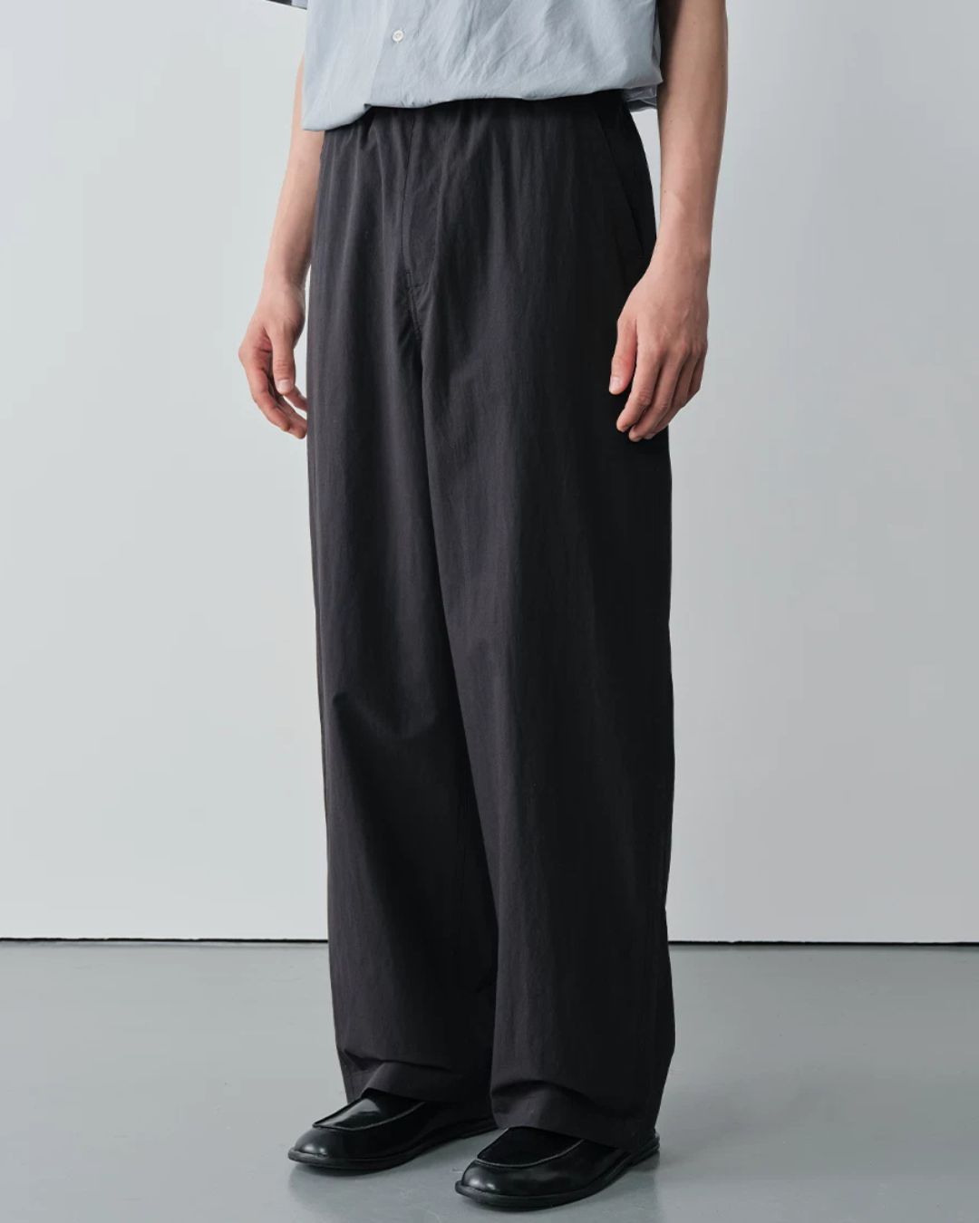 Linen-blend Curved Pants　WP107