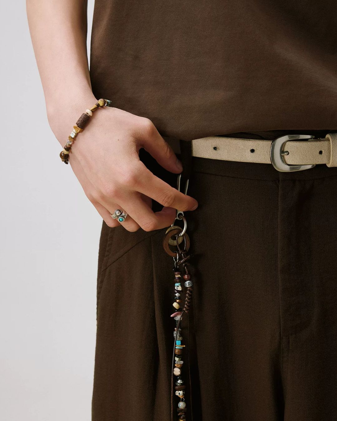 Earth-toned Natural Stone Strap　OR006
