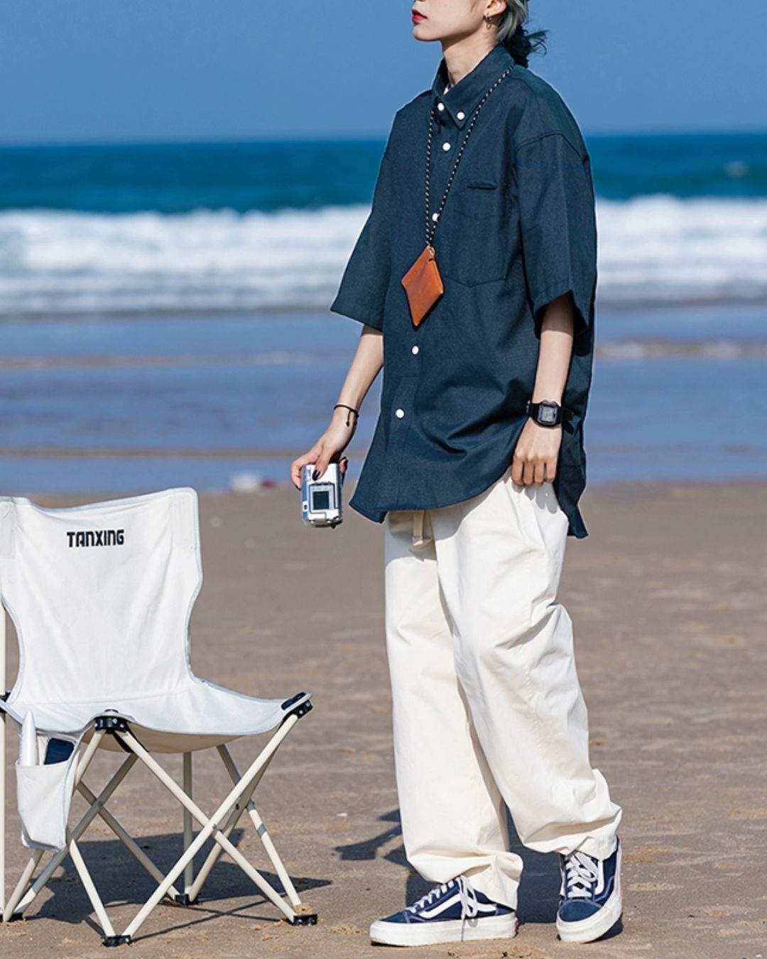 Button-Down Short Sleeve Shirt　SS013