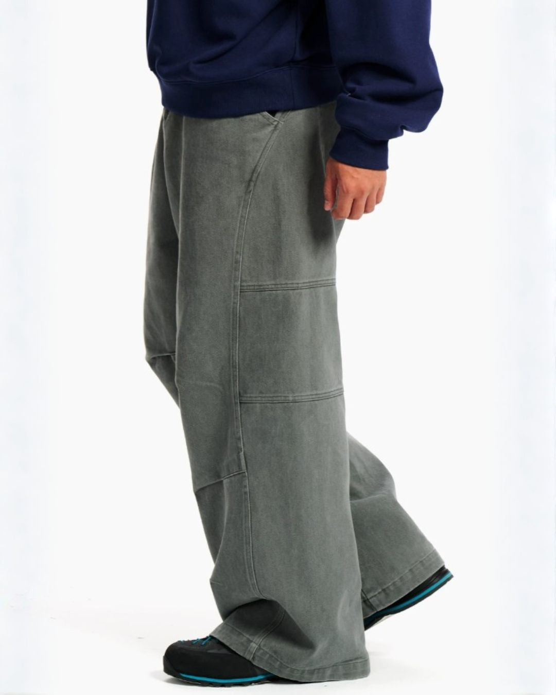 Washed Twill Wide Pants　WP128