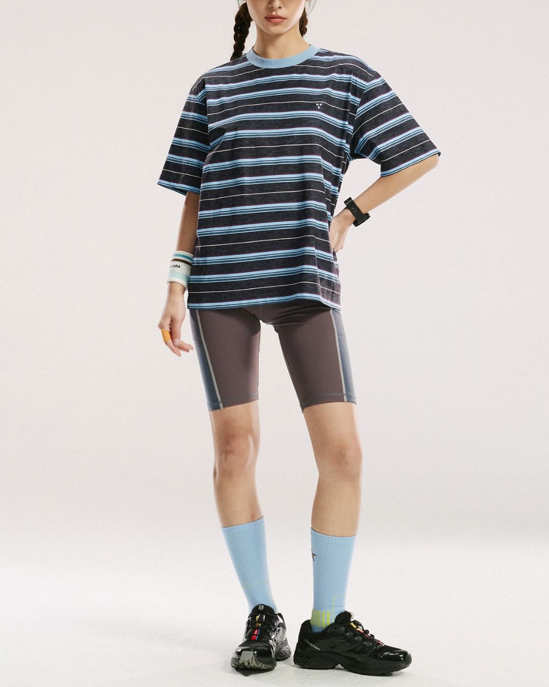 Variegated Border Dry T-shirt　ST189