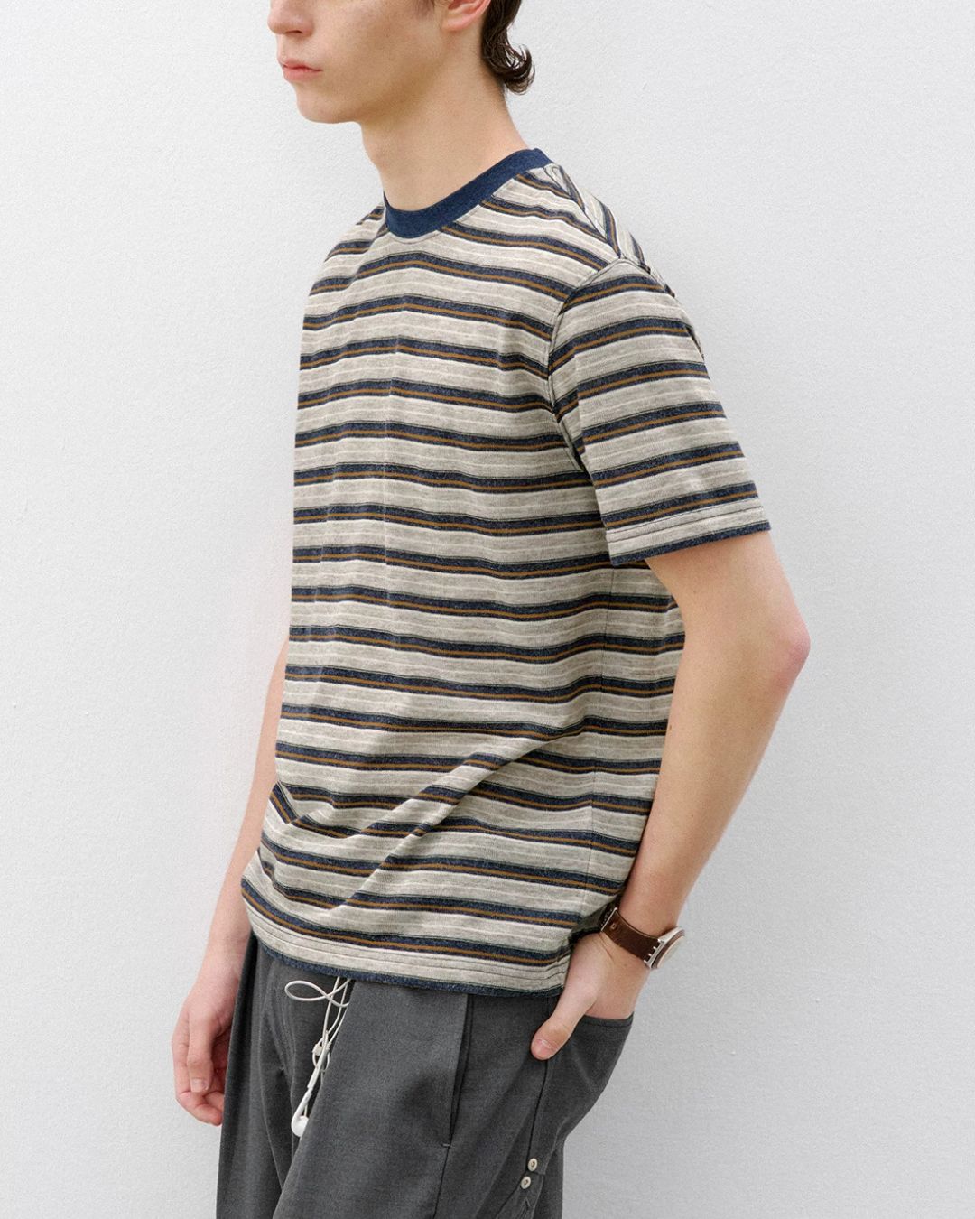 Vintage Multi-Border T-Shirt　ST205
