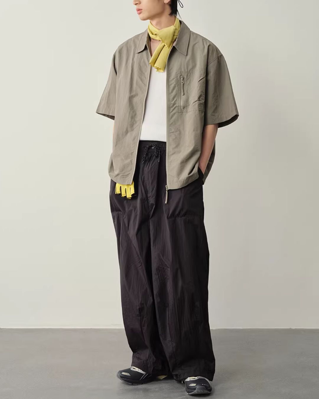 【10日以内お届け】Water-repellent Drawstring Pants　WP097