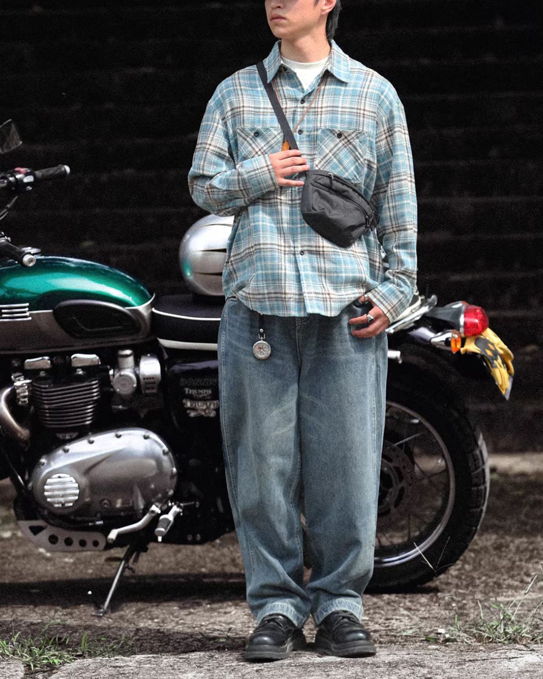 Checked Work Shirt　LS105