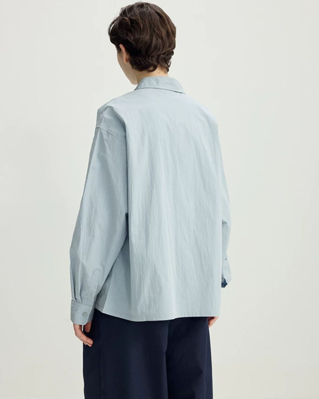 Light Blue Short-length Shirt　LS106