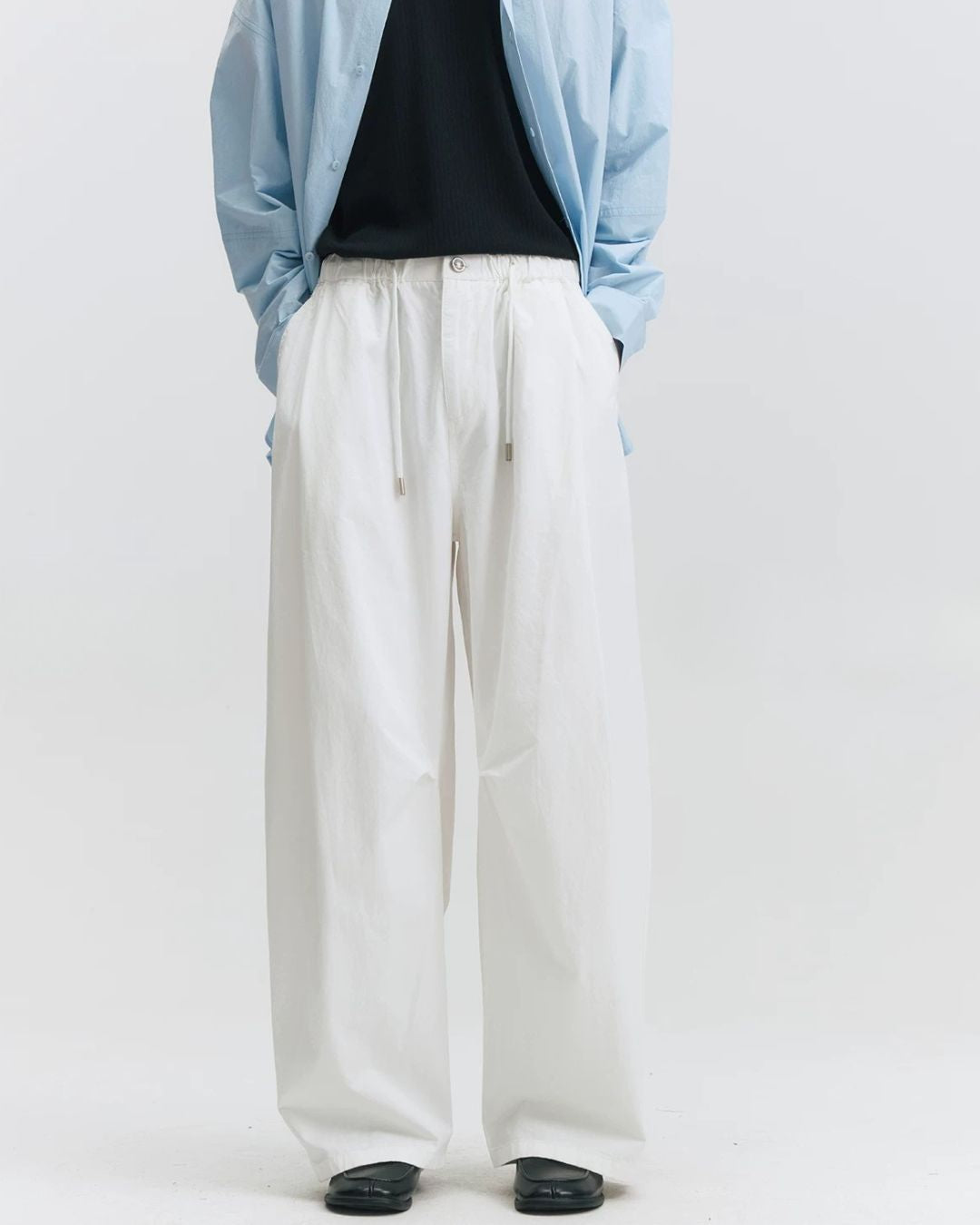 Cotton Gathered Wide Pants　WP106