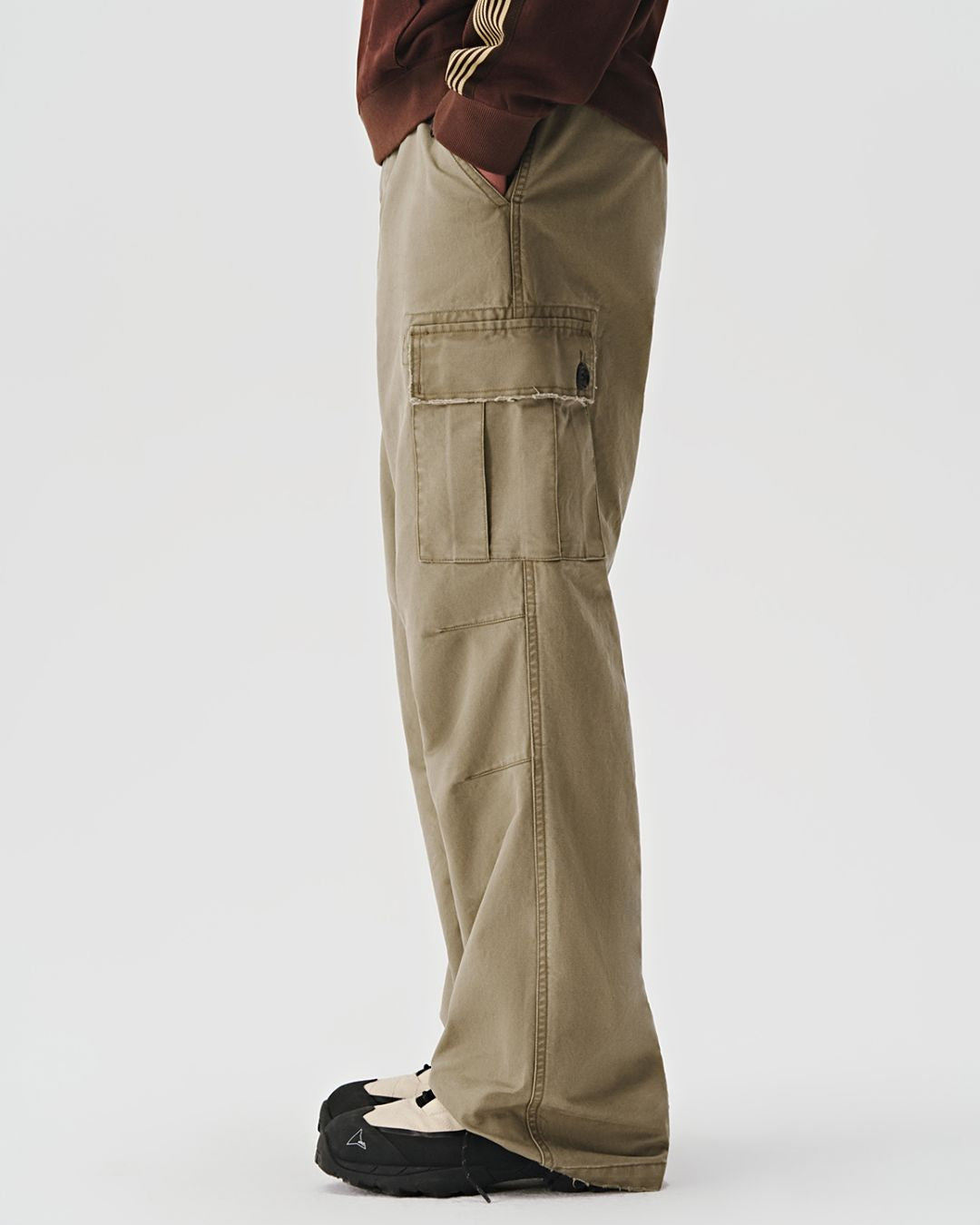 Washed Flare Work Pants　CP046