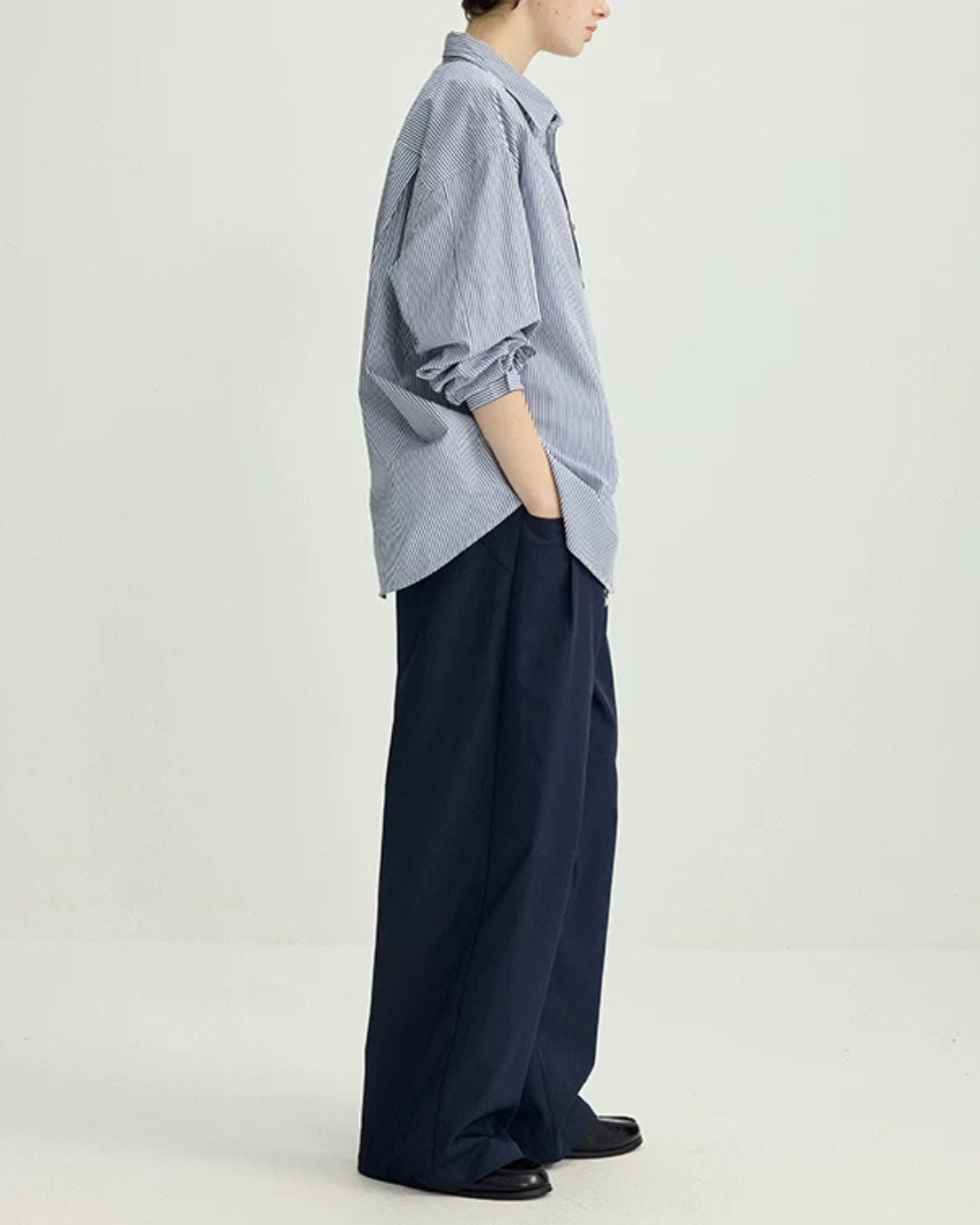 Flap Pocket Straight Wide Pants　WP101