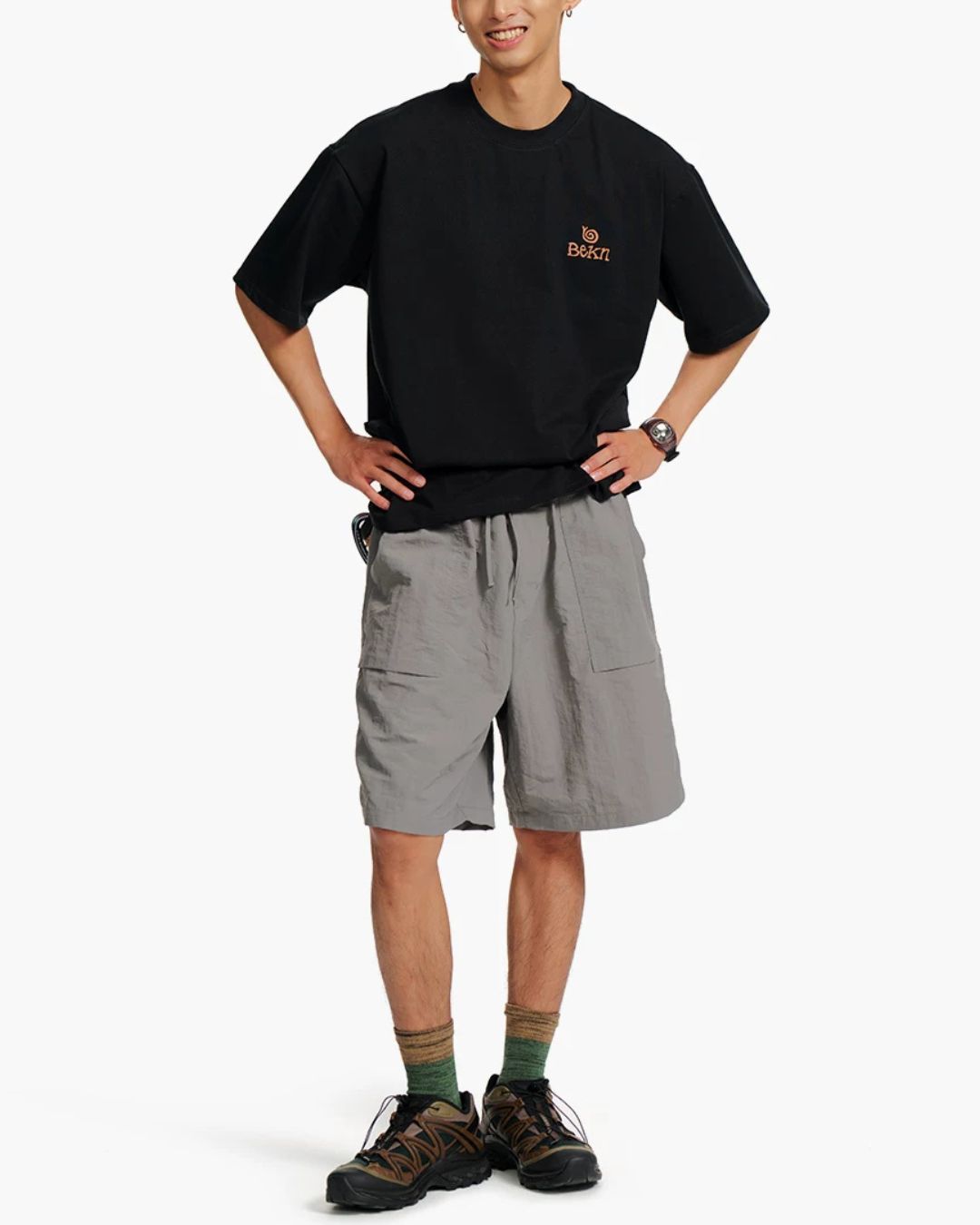 Nylon Tech Cargo Shorts　SP078