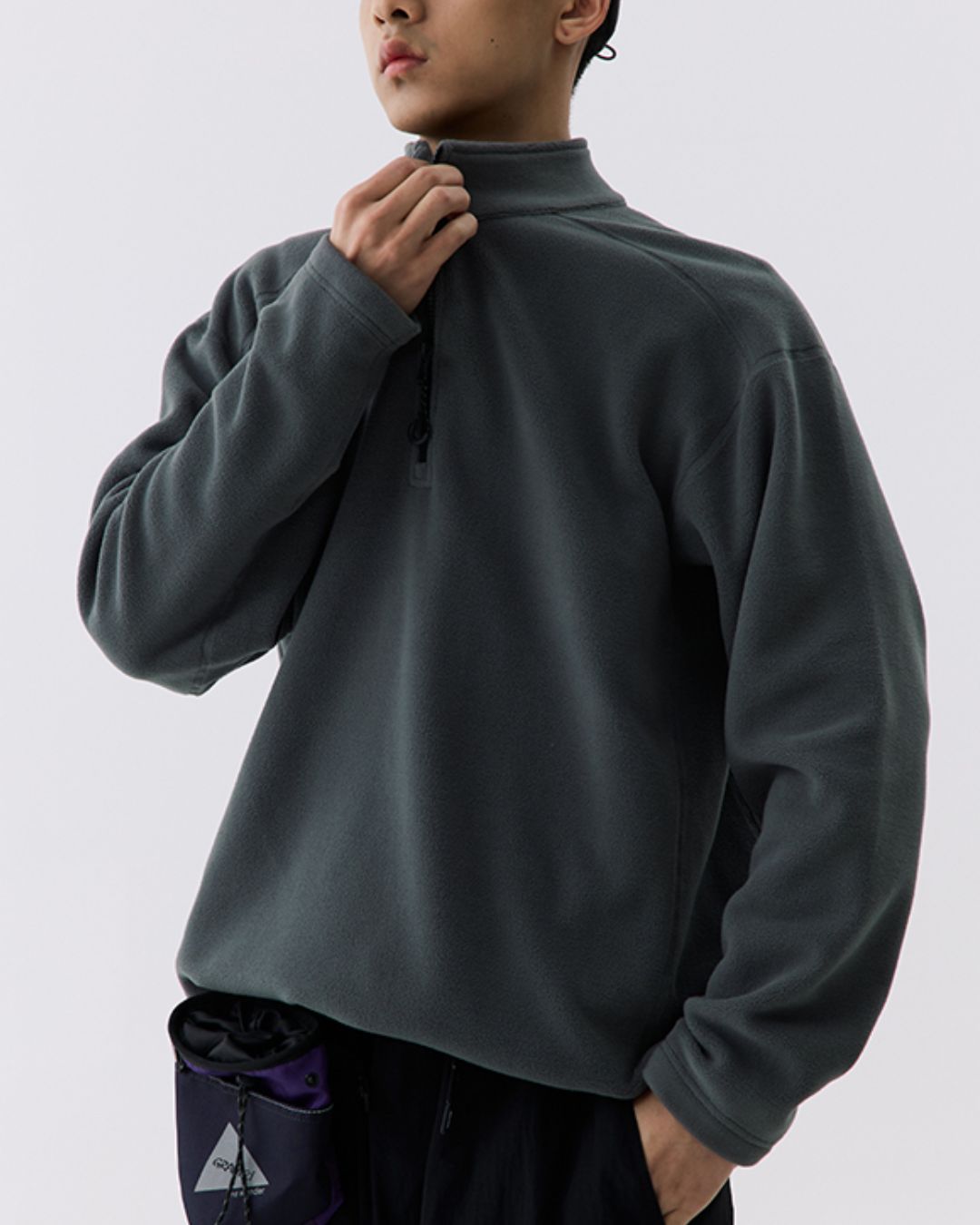 Fleece Half-zip Sweat　SW095