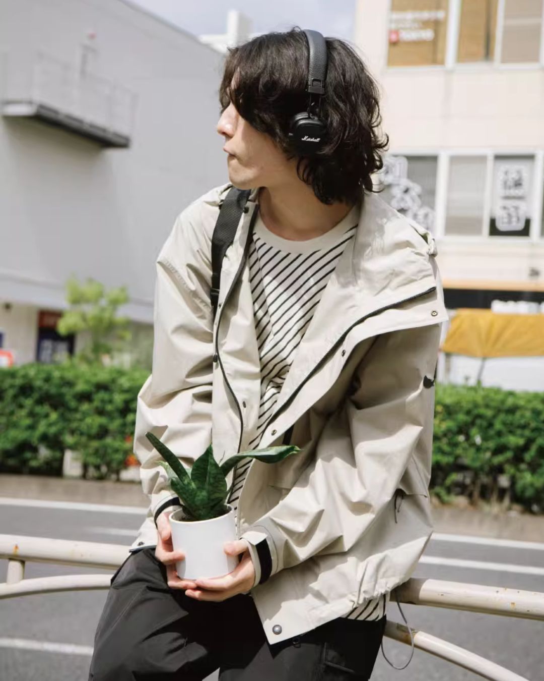 Relaxed FIT Windbreaker JK095 カーキ / S