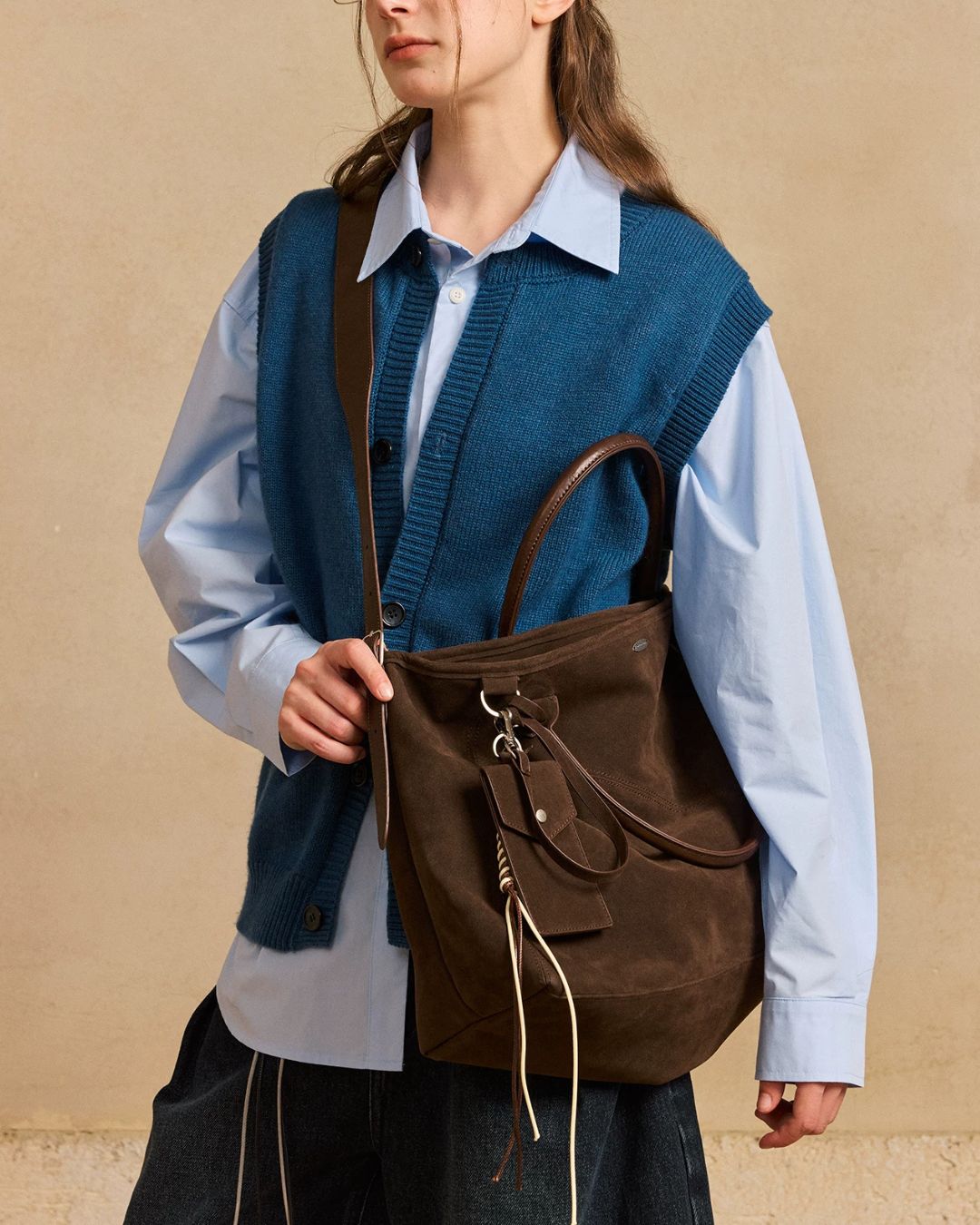 Multi-way Suede Tote Bag　BG017