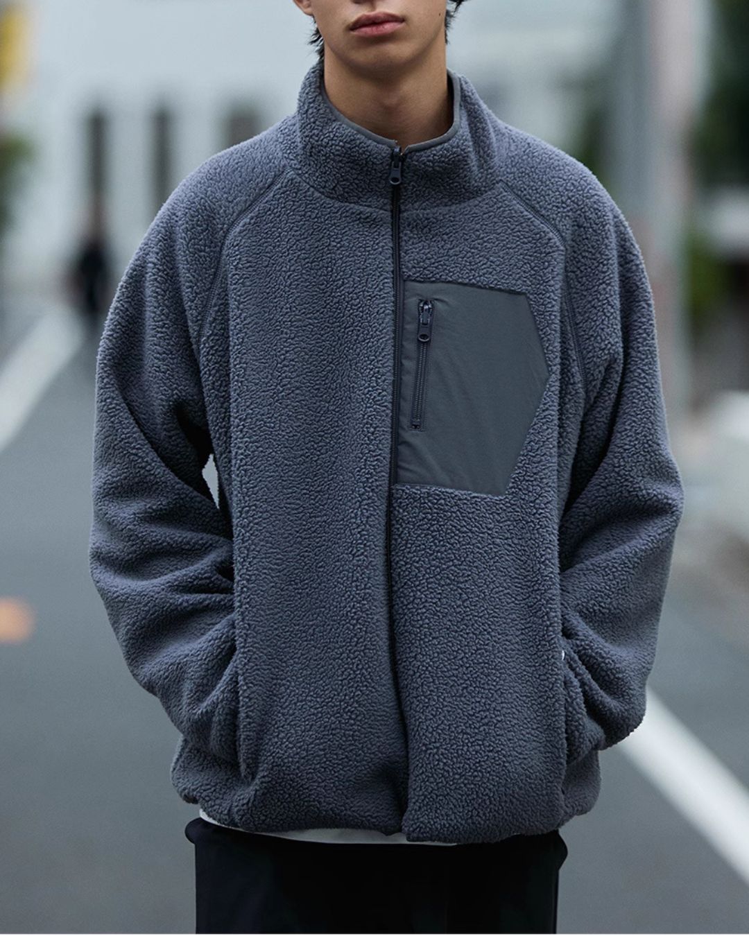 【予約商品】Stand Collar Fleece Jacket　JK198